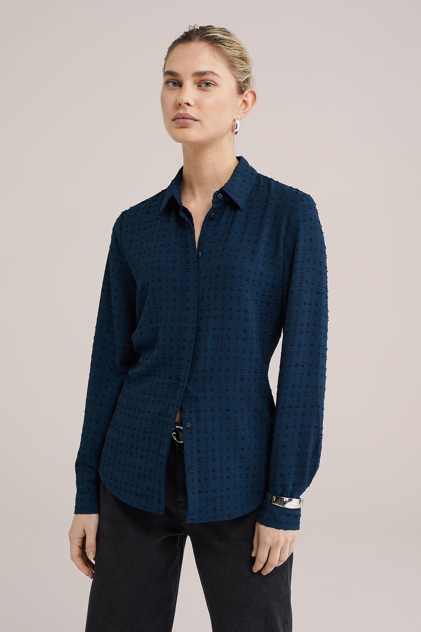 BLOUSE NAVY BLUE 1