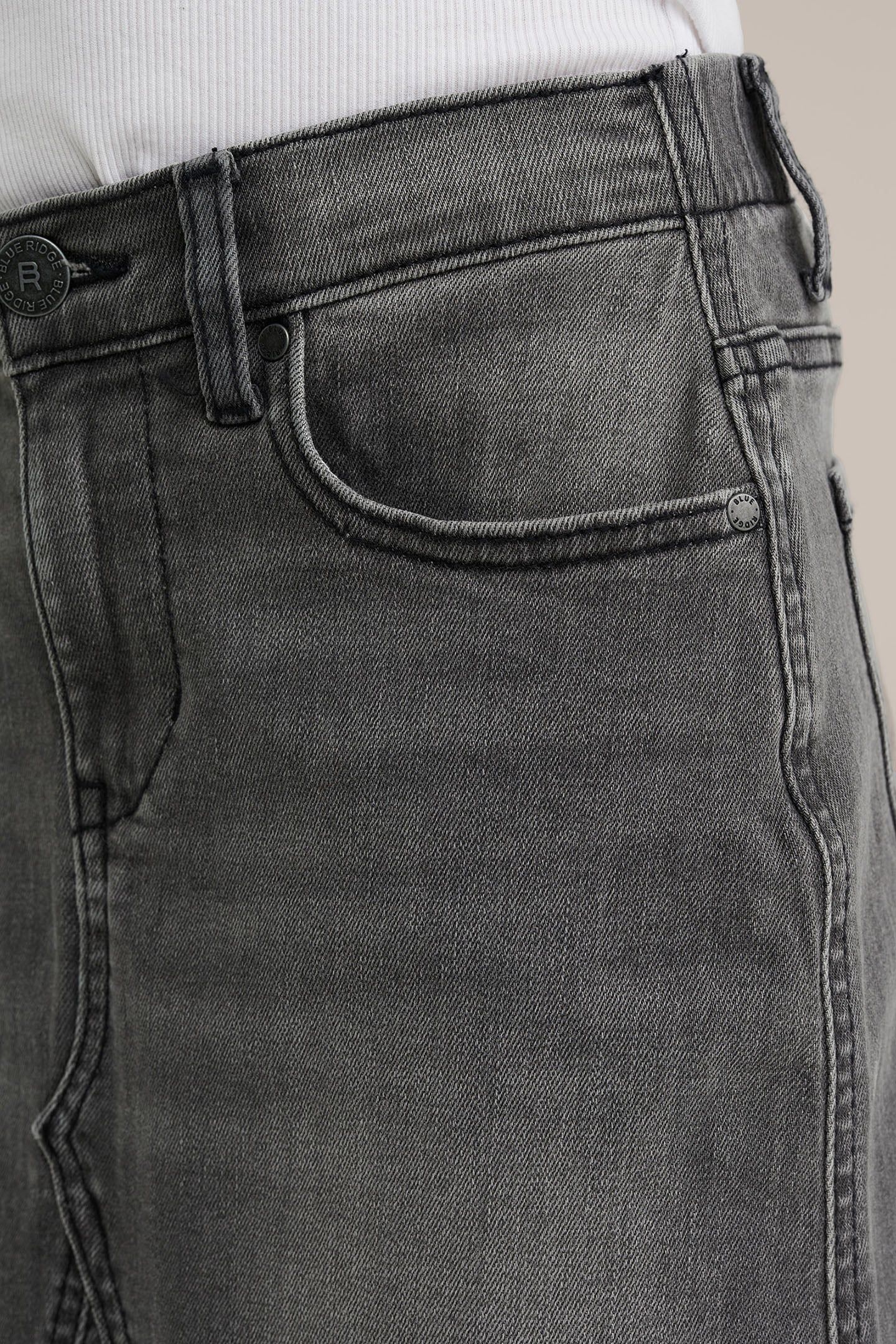 SKIRT MEDIUM LENGTH BLENDED DARK GREY 5