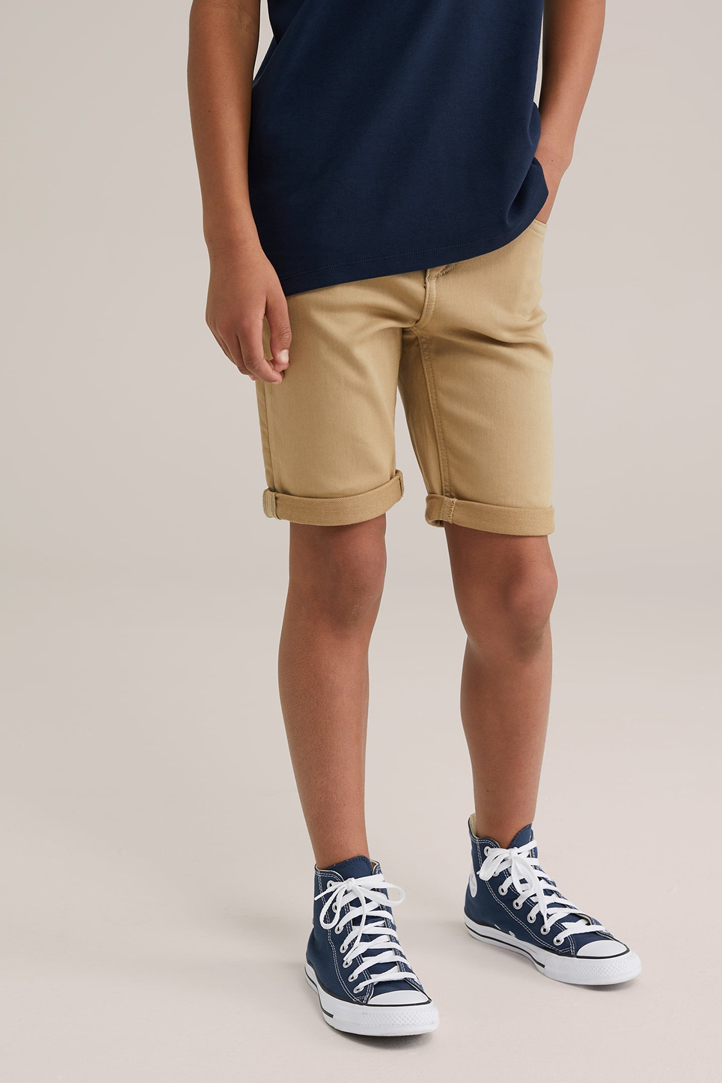 5-POCKET MID WAIST BEIGE 1