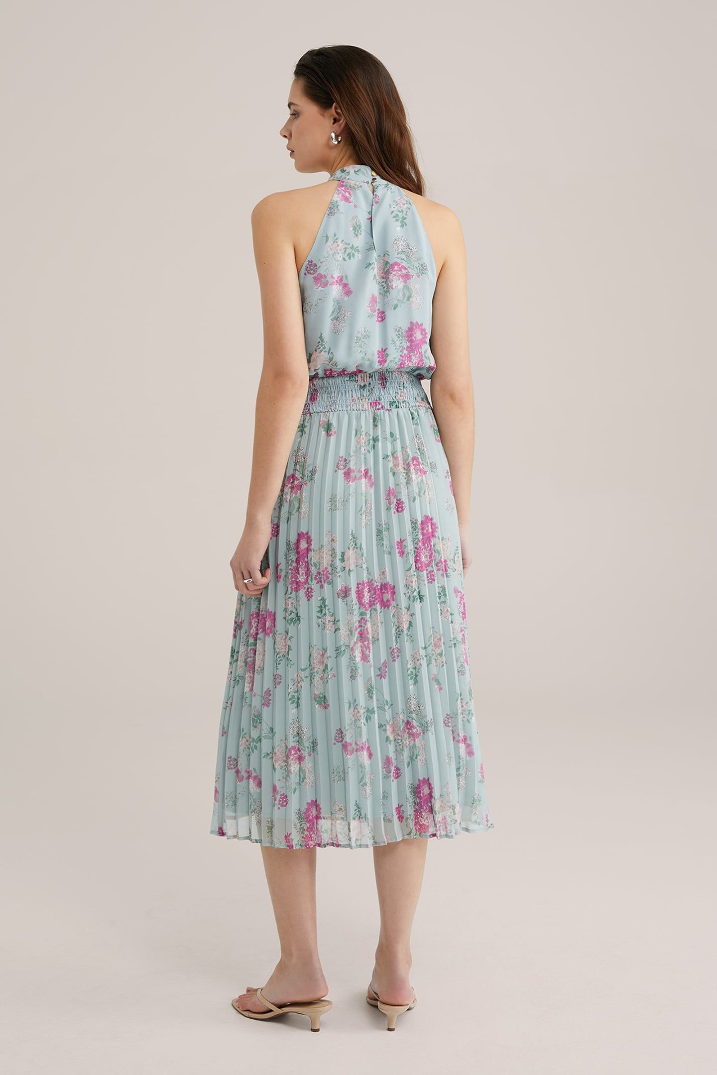 DRESS MID LENGTH LIGHT GREEN 2