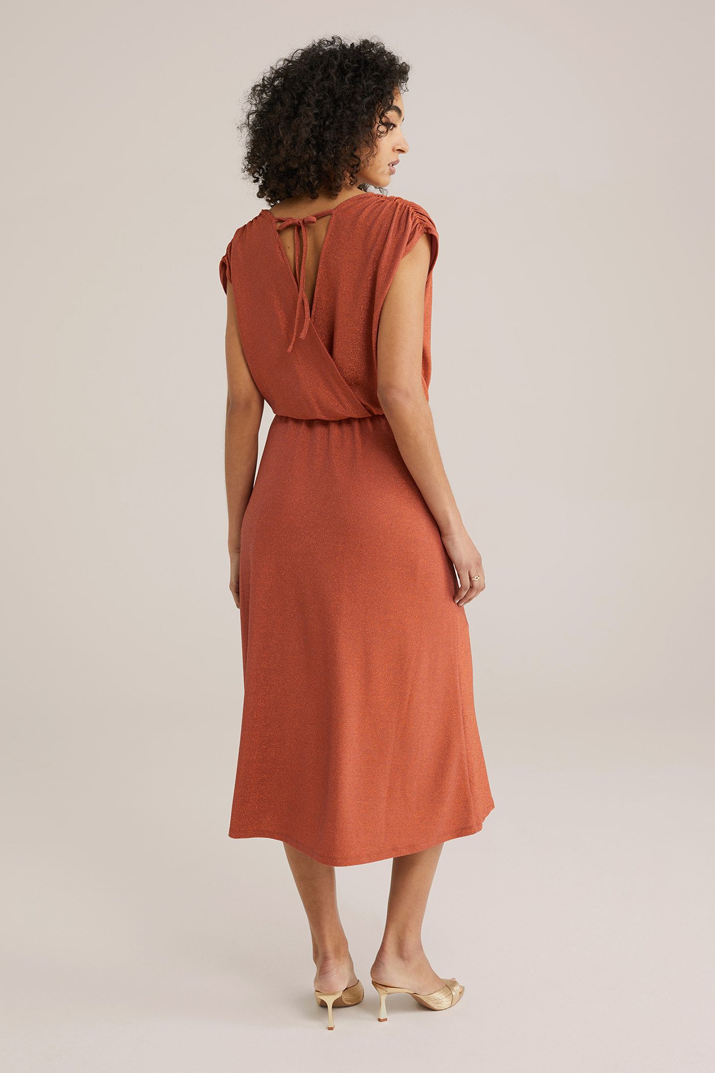 DRESS MID LENGTH ORANGE 2