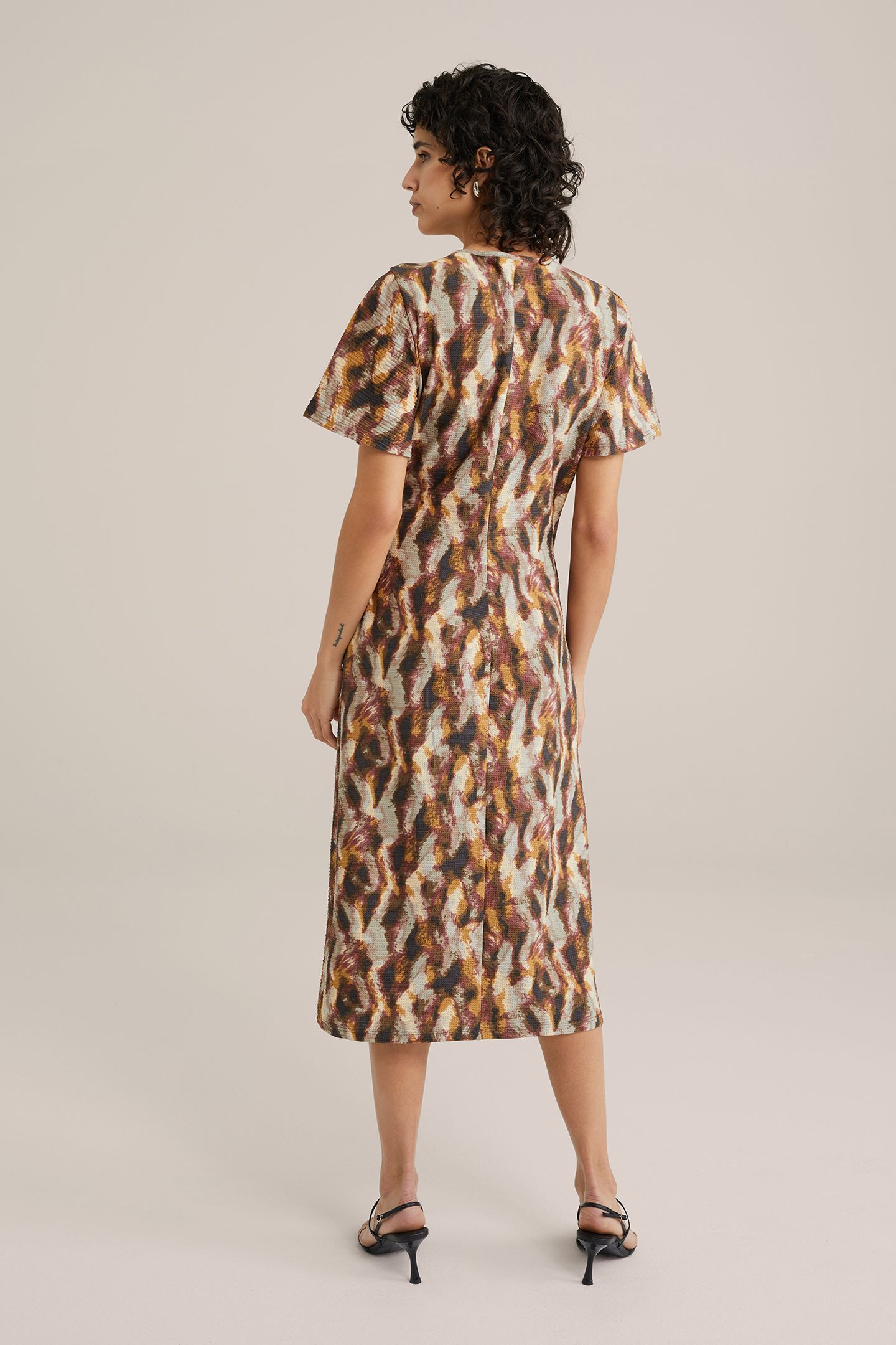 DRESS MID LENGTH YELLOW 2