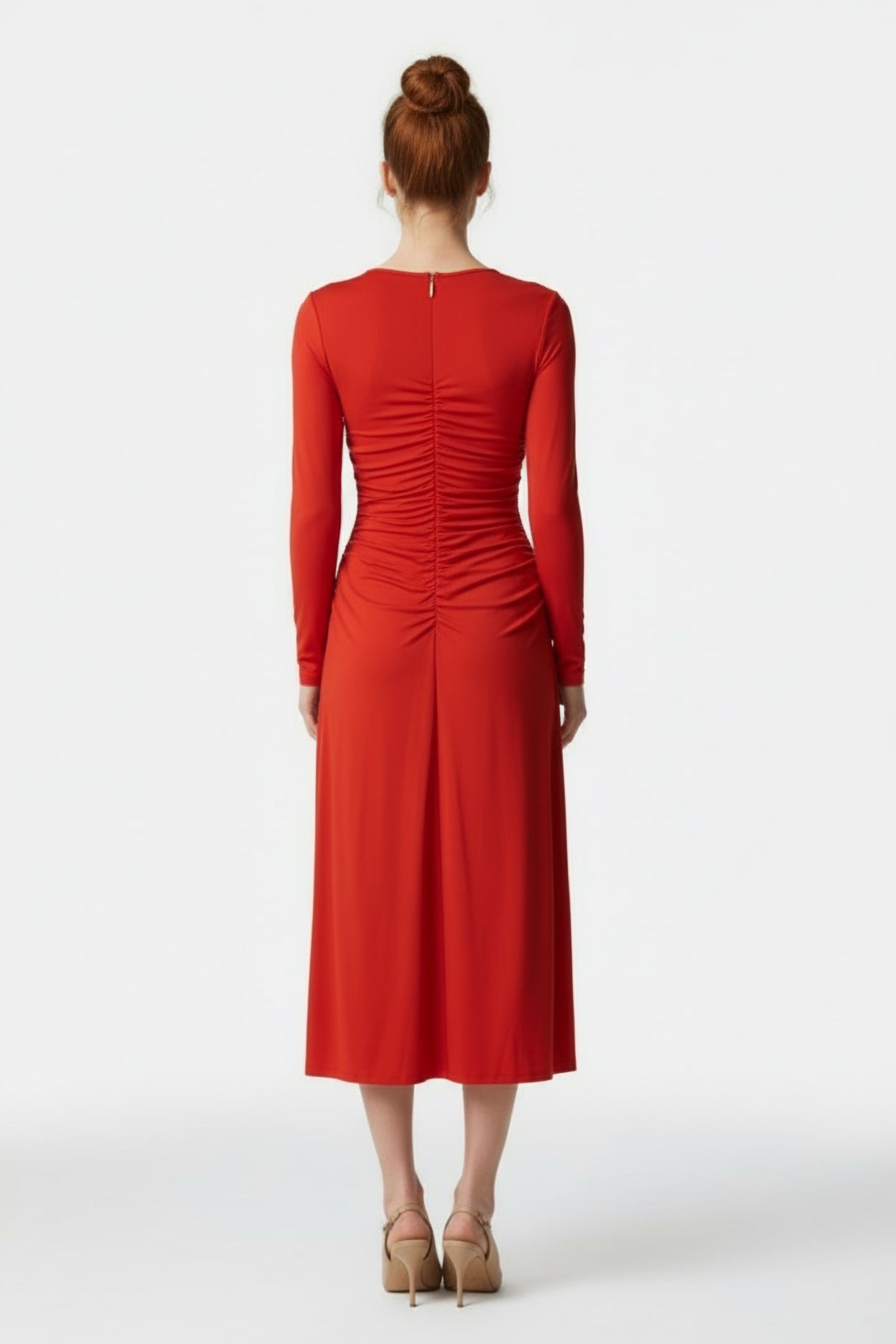 LS CF RUCH MIDI DRESS BRT TRRACTTA 2