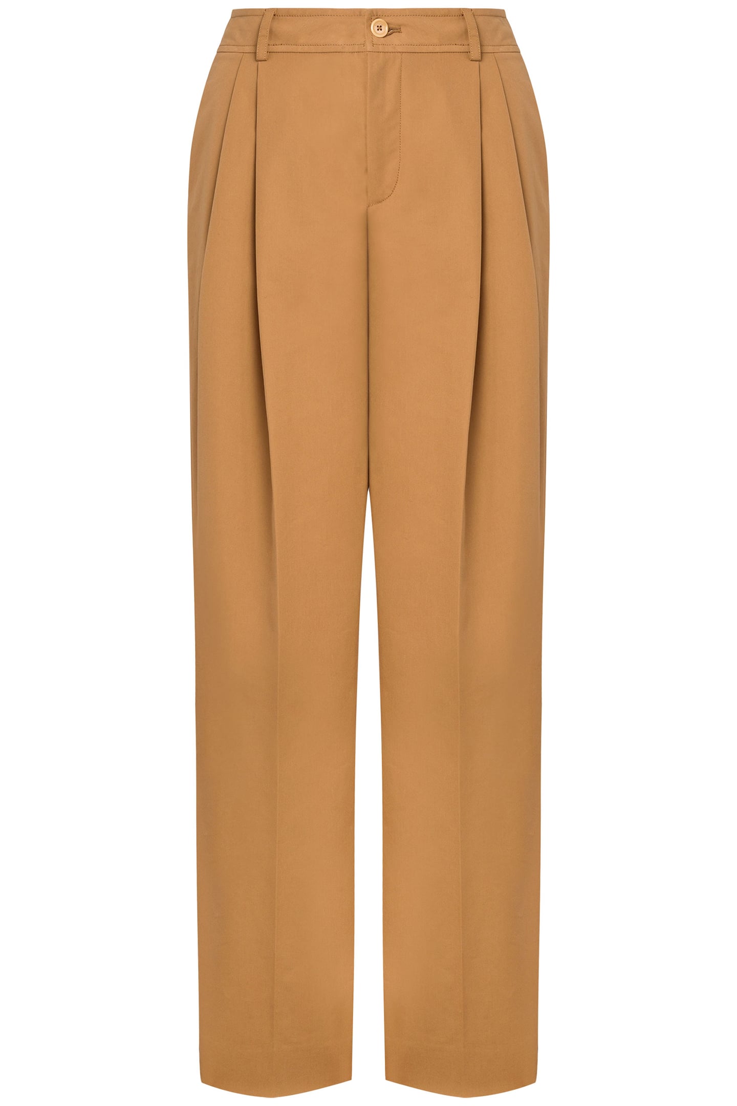 TROUSERS WITH PLEATS BROWN 3