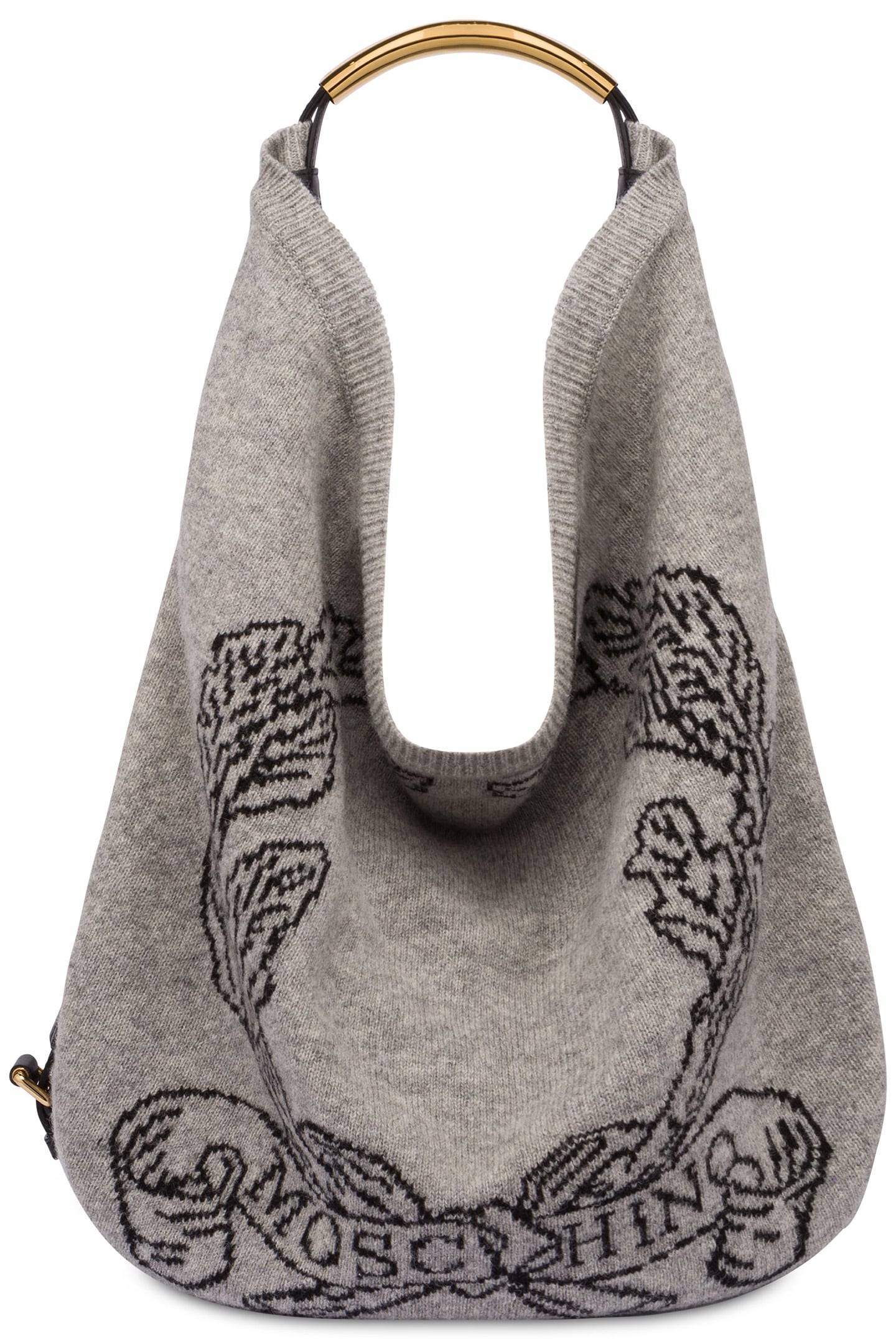 MOSCHINO HANDLE ME BAG IN SHETLAND GREY 1