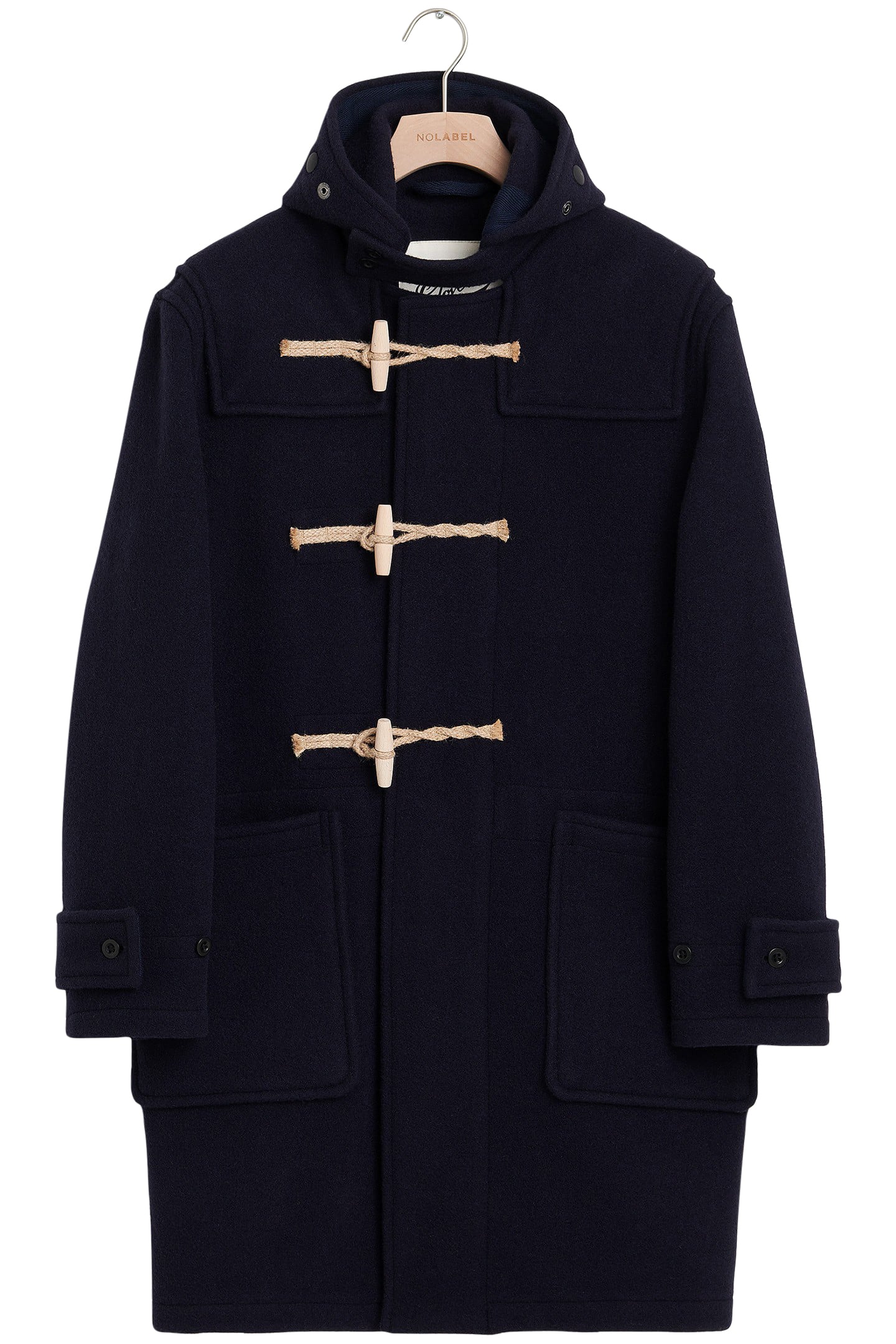 GLOVERALL X NO LABEL MONTY COAT WOOL NAVY 2