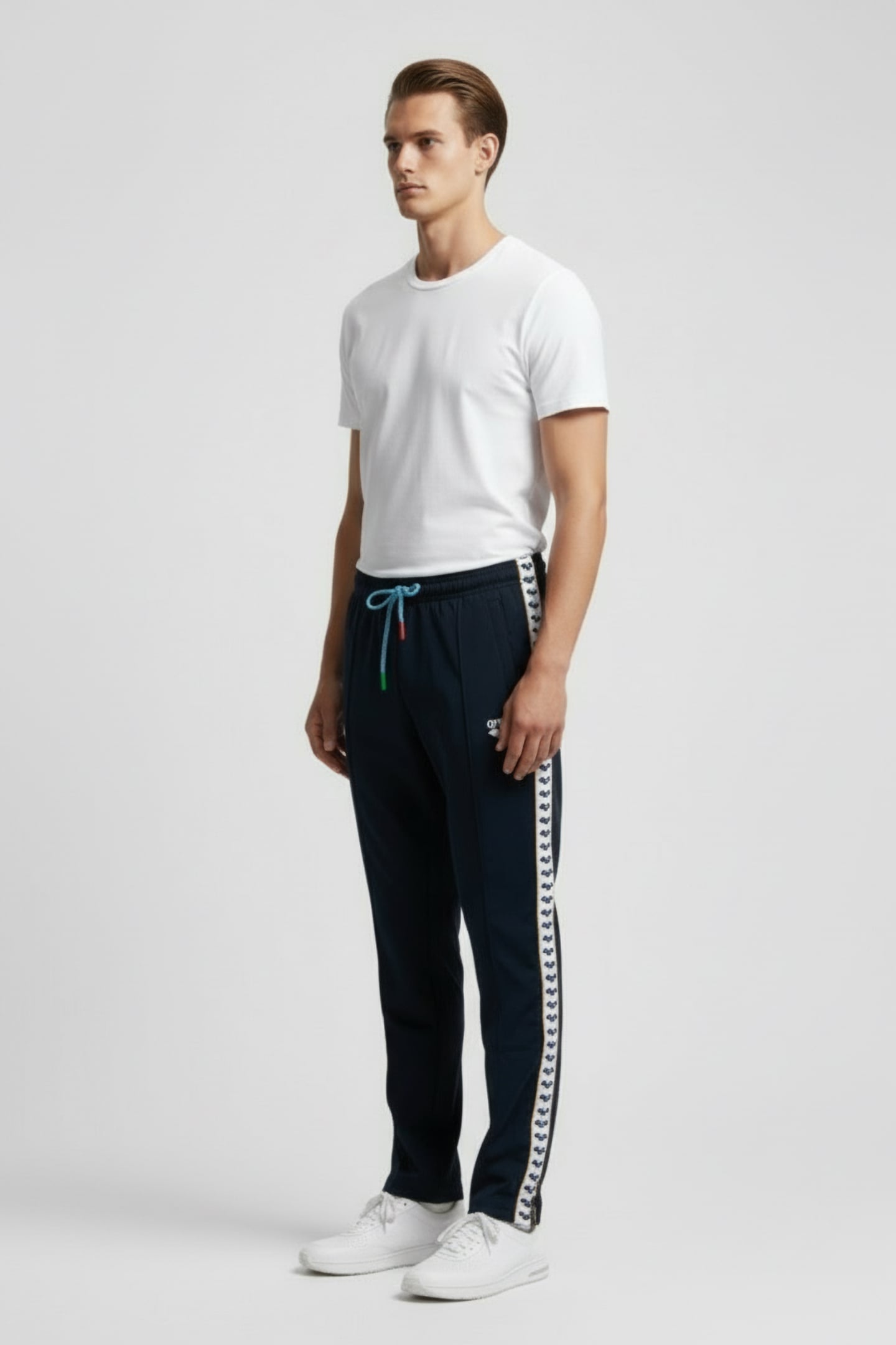 UNISEX FIN PANT PANEL NAVY-WHITE-ROYAL 3
