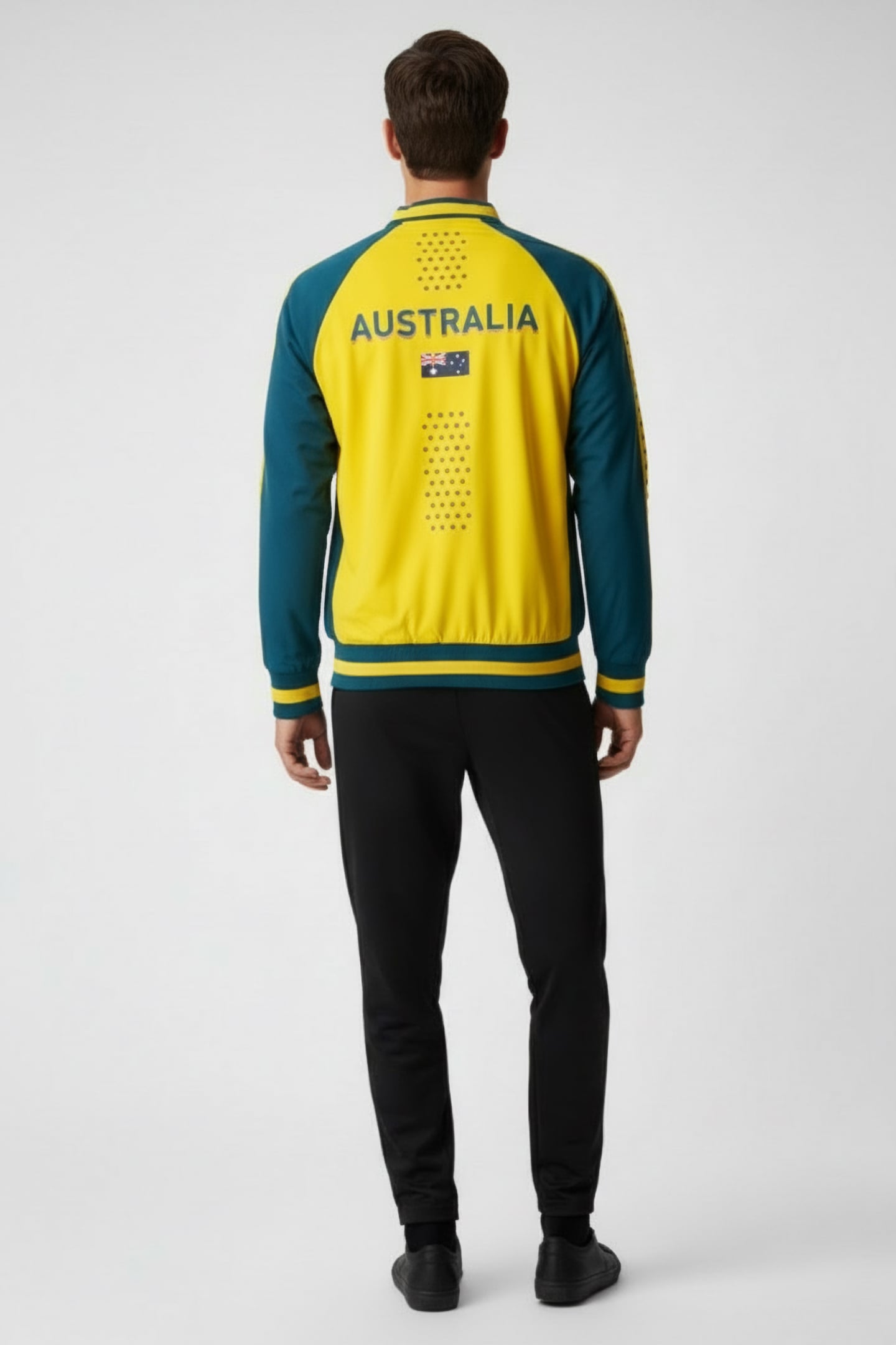 UNISEX AUS JACKET PANEL GOLD-GREEN 2