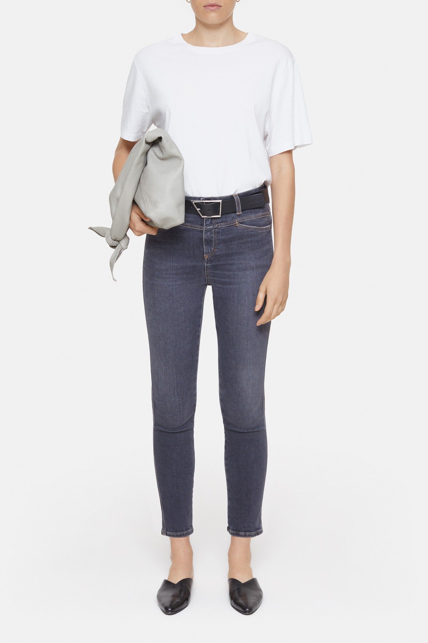SKINNY PUSHER JEANS DARK GREY 2