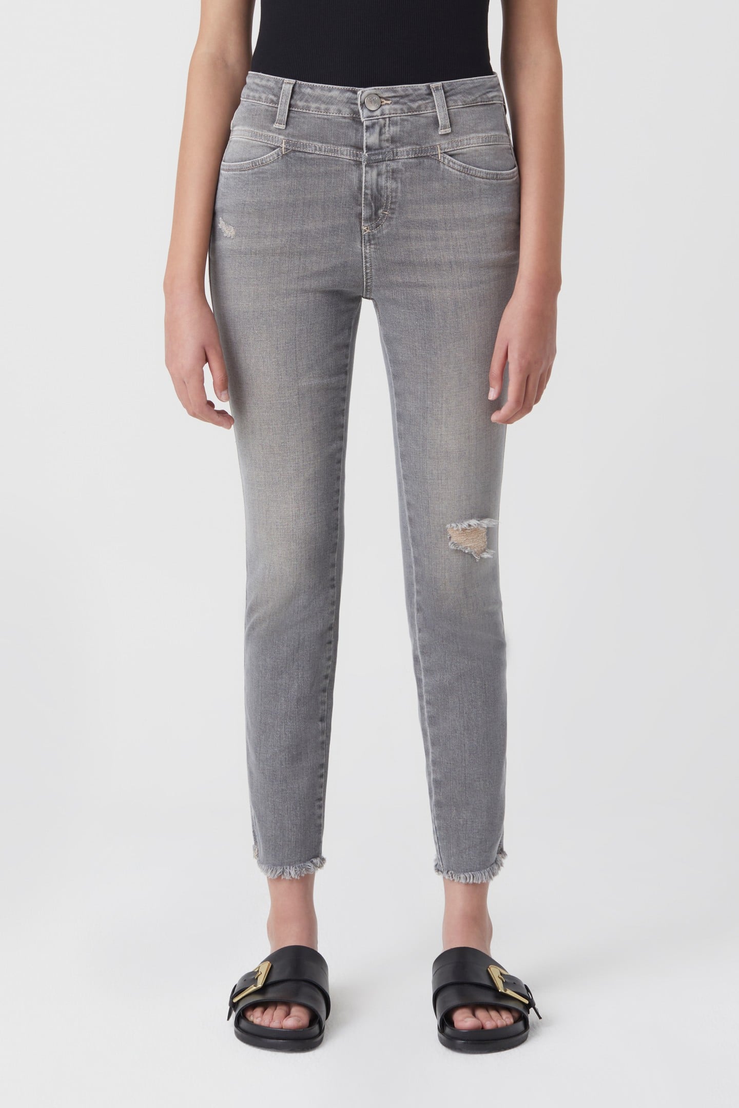 SKINNY PUSHER JEANS MID GREY 4