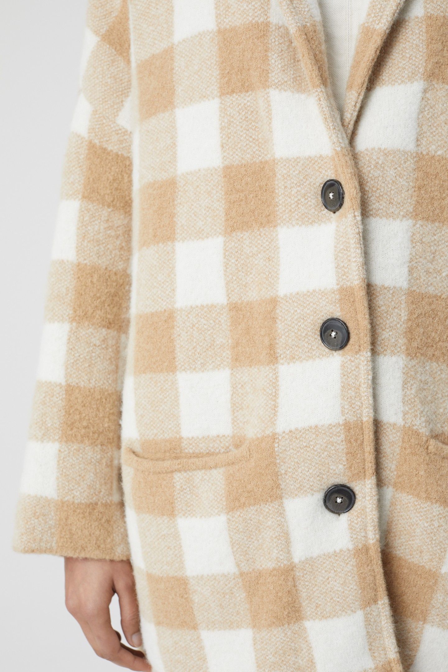 KNITTED SHACKET KNITS CHINO BEIGE 9