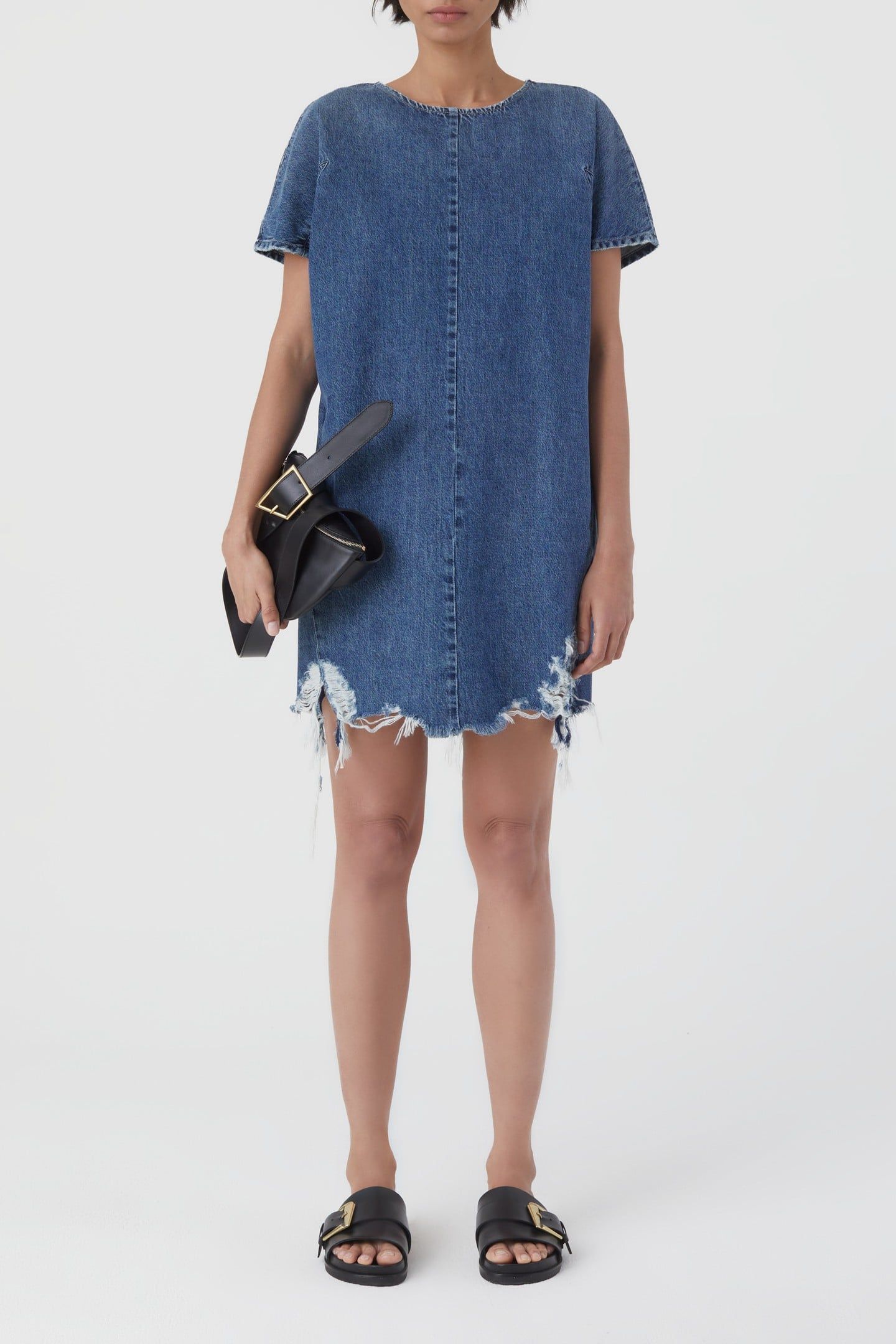 SHIFT DRESS DARK BLUE 2
