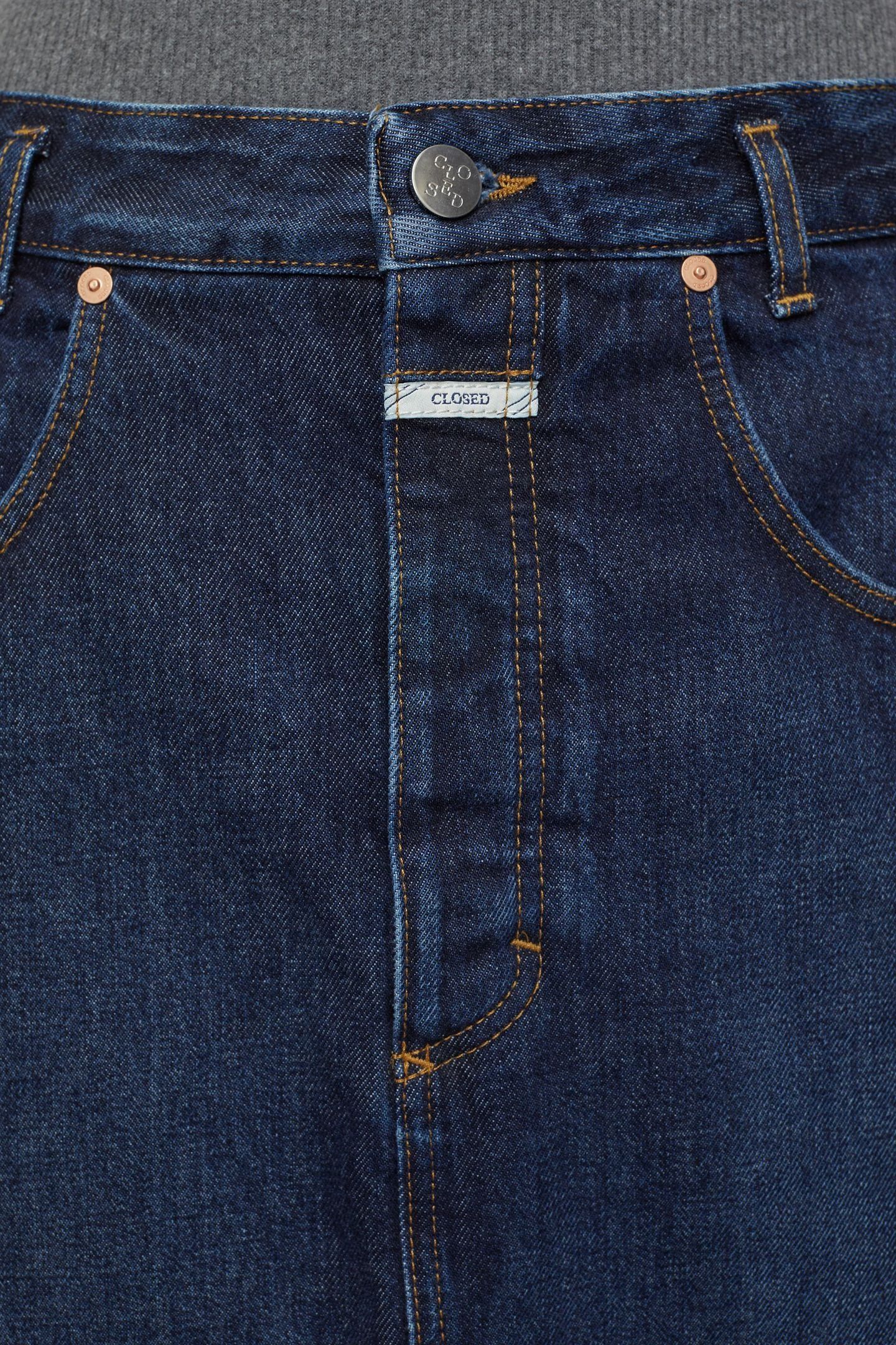 LONG 5-POCKET SKIRT DARK BLUE 8