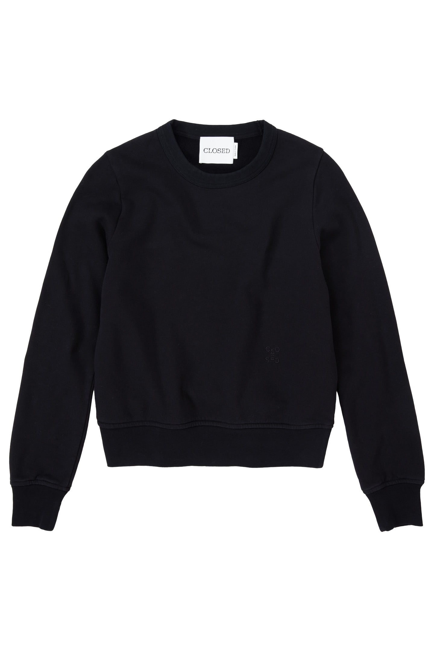 FITTED CREWNECK T-SHIRTS BLACK 4