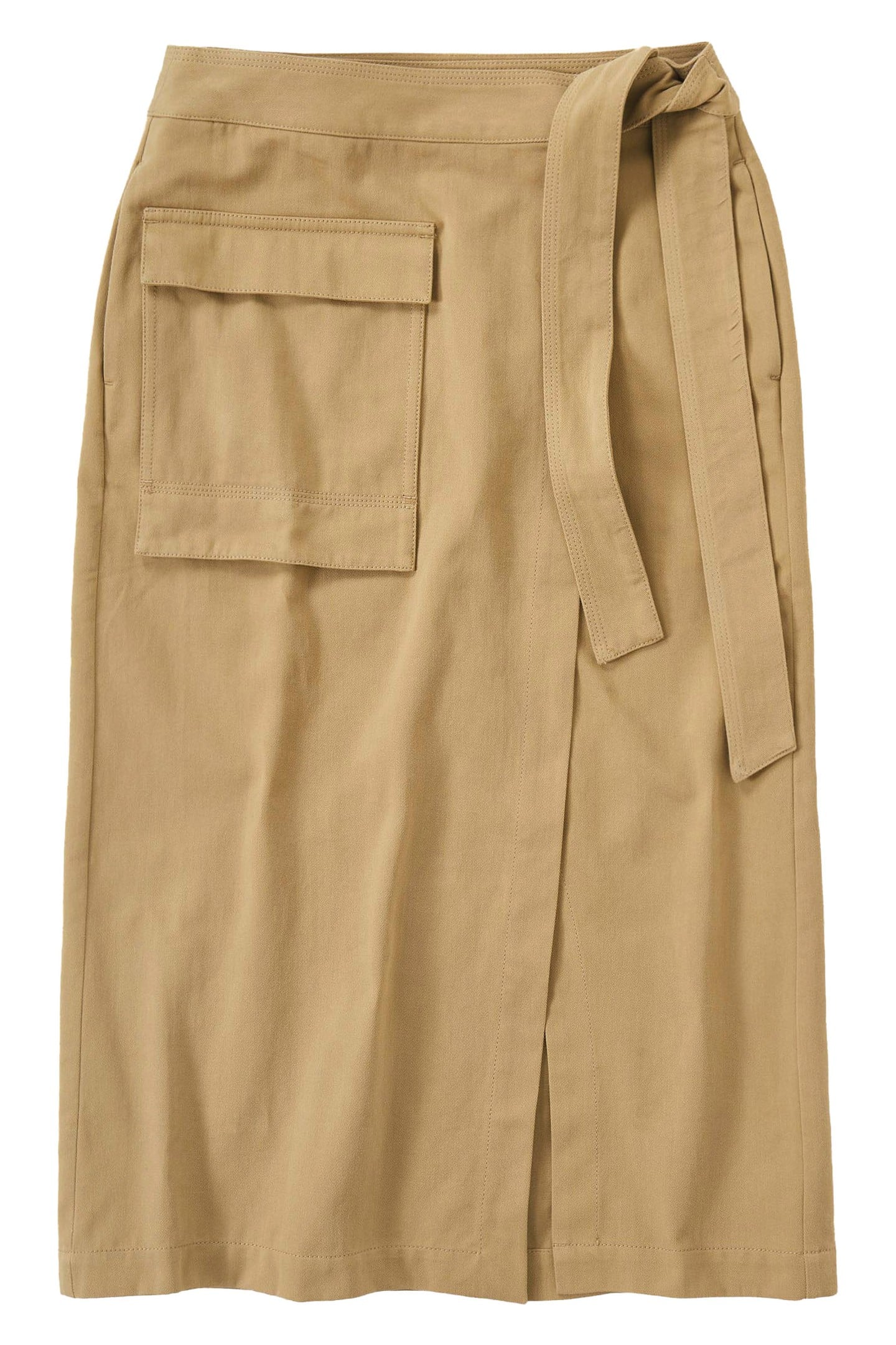 WRAP SKIRT TAUPE BEIGE 5