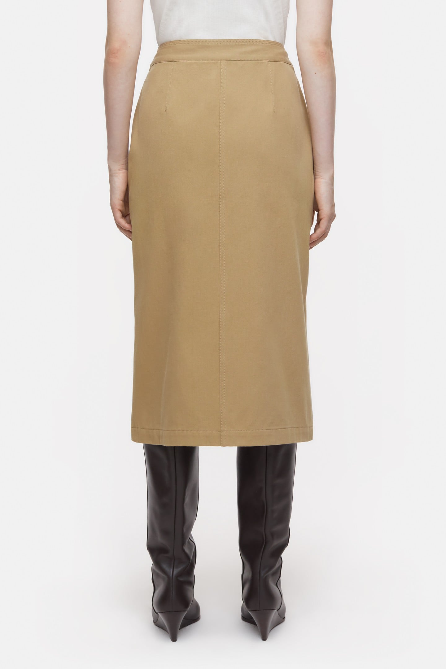 WRAP SKIRT TAUPE BEIGE 3