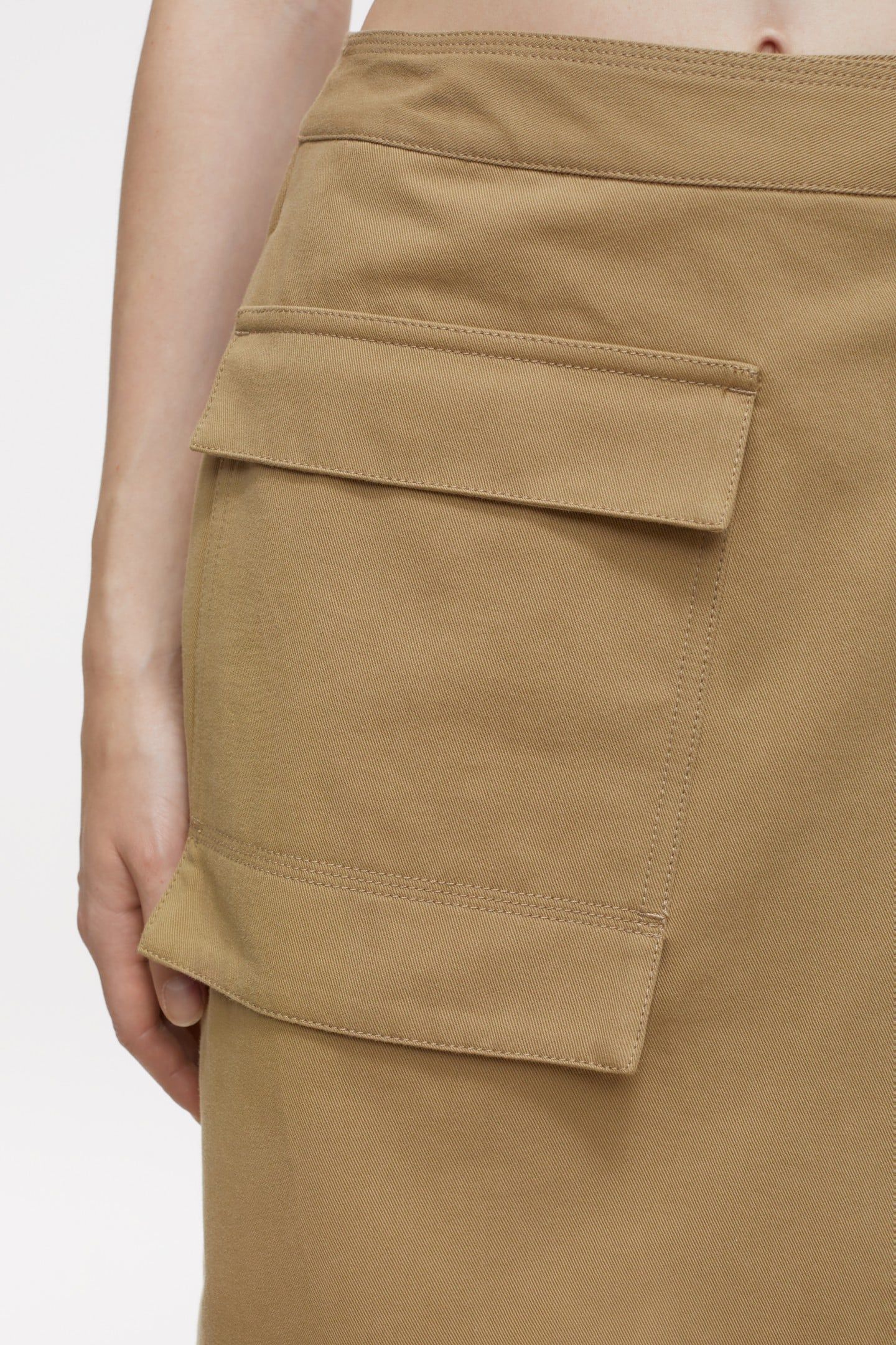 WRAP SKIRT TAUPE BEIGE 6