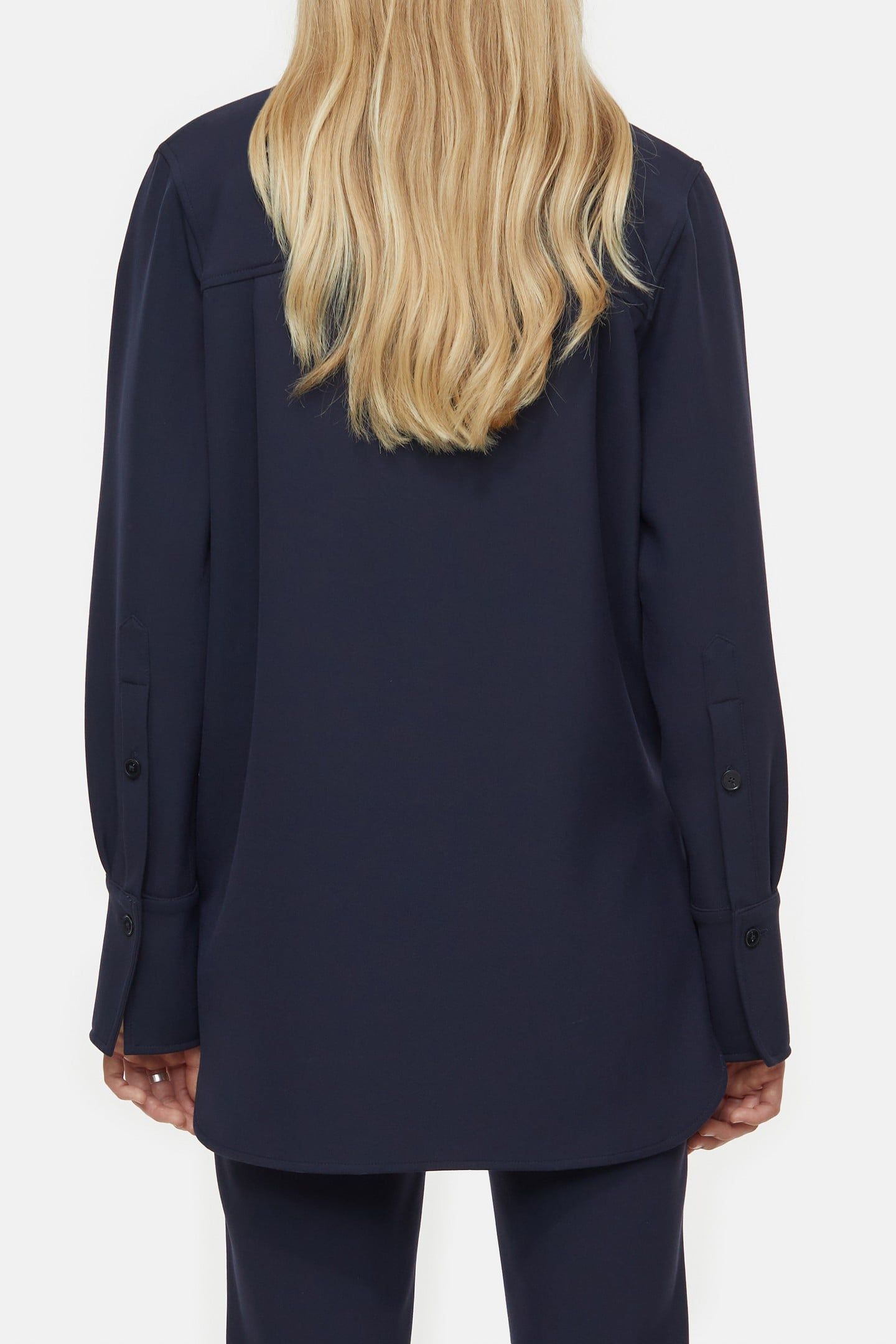 PINTUCK SHIRT BASIC SHIRTS & BLOUSES DARK NIGHT 3