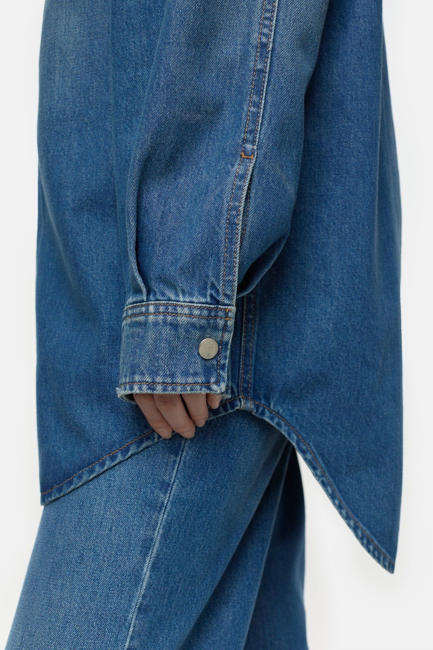 DENIM OVERSHIRT MID BLUE 5