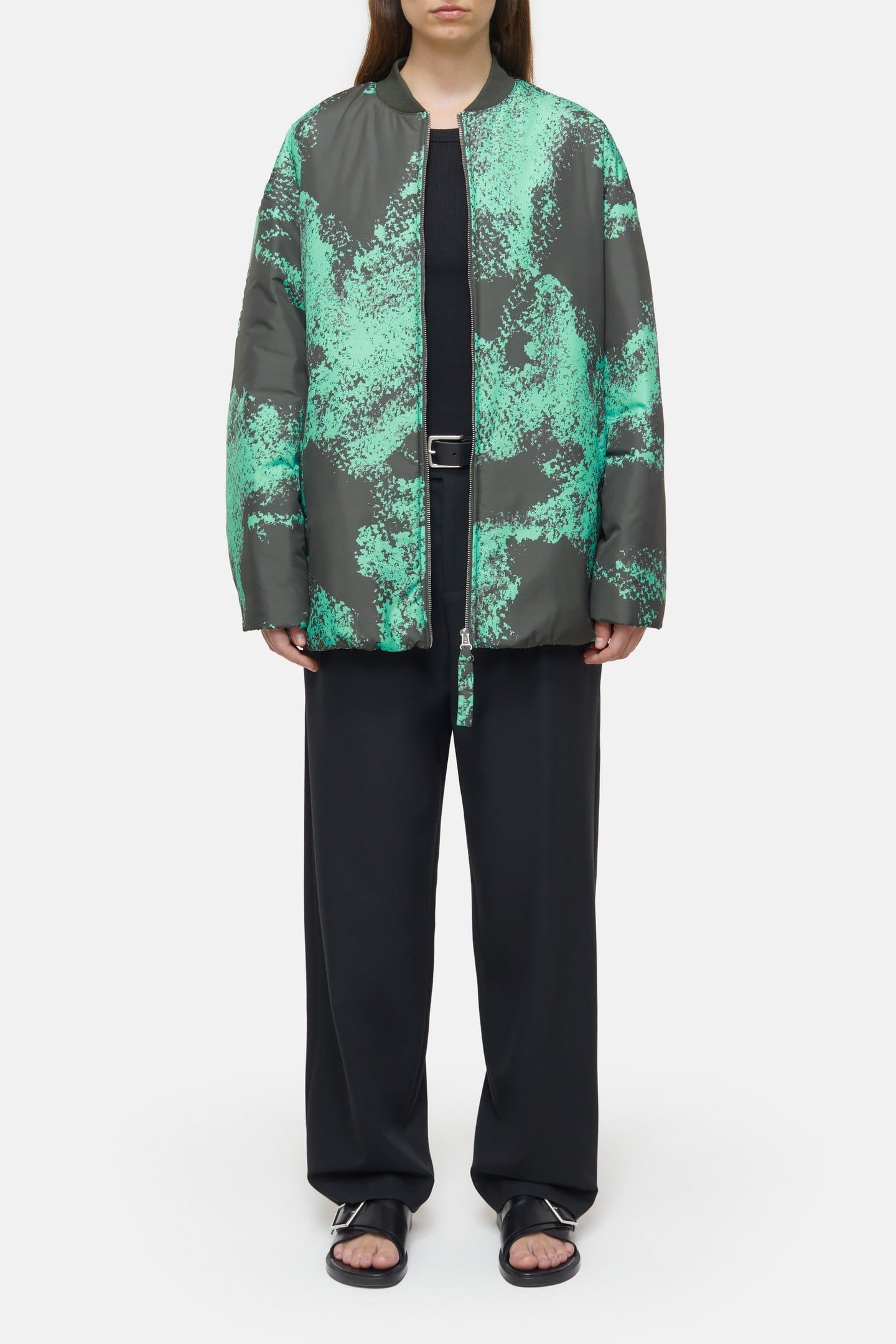 BOMBER JACKET GREEN WEED 1