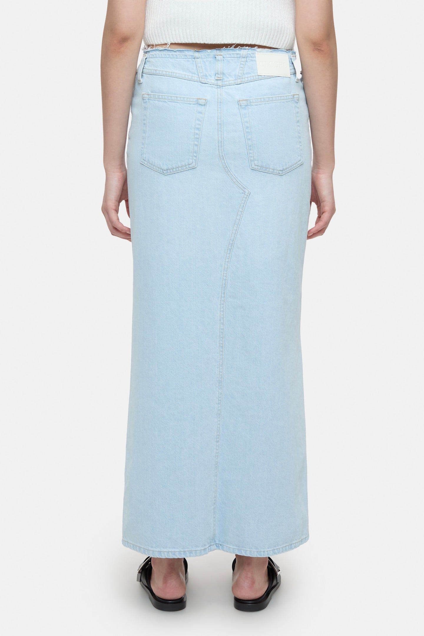 LONG 5-POCKET SKIRT LIGHT BLUE 3