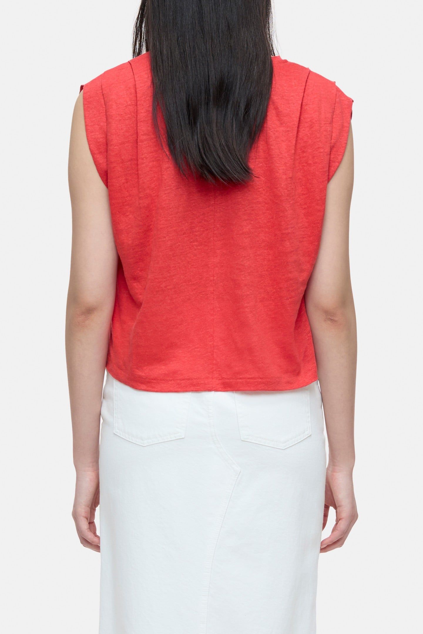 PLEATED SLEEVELESS T-SHIRTS ARRABBIATA 3