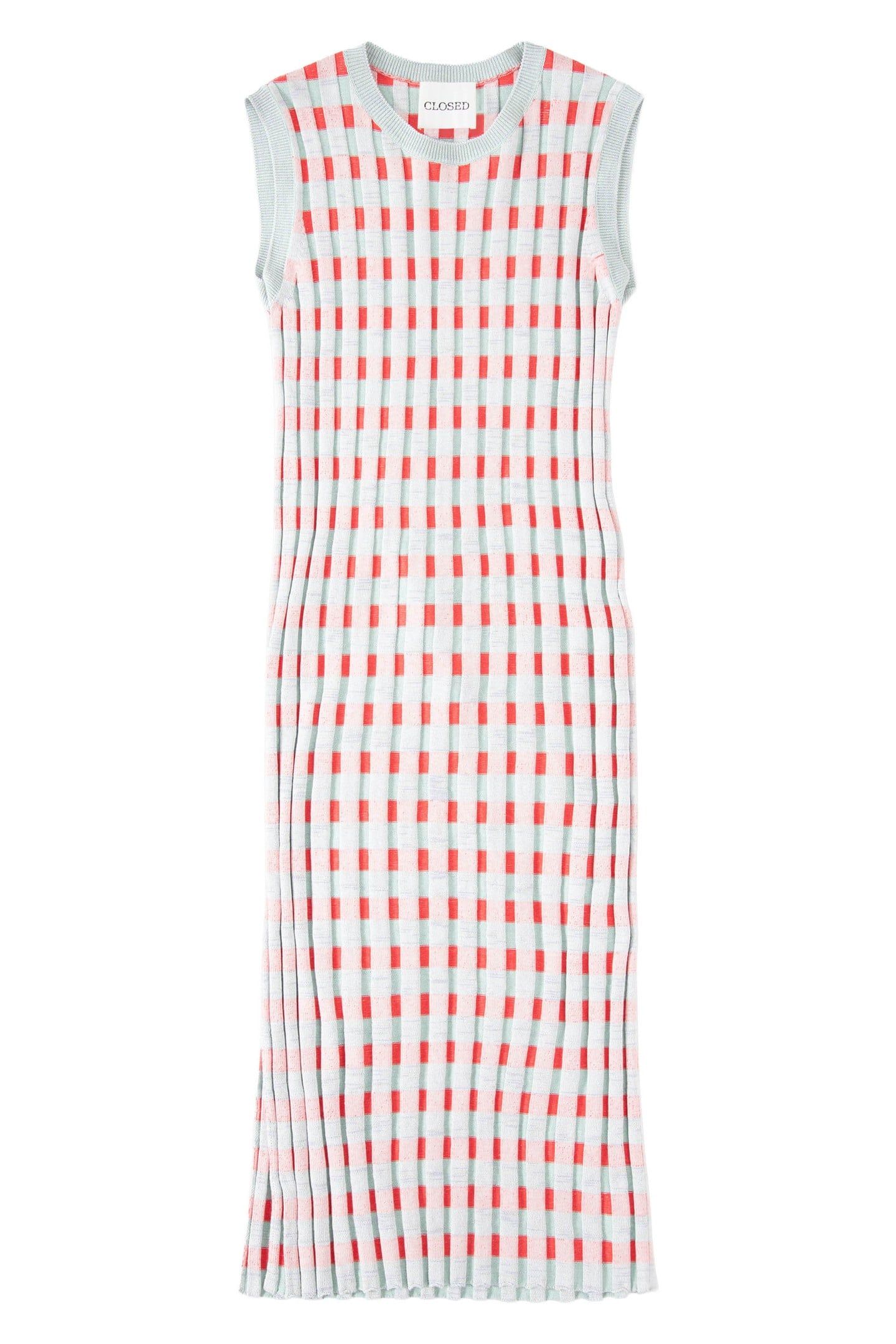 SLEEVELESS RIB DRESS MULTI COLOUR 4