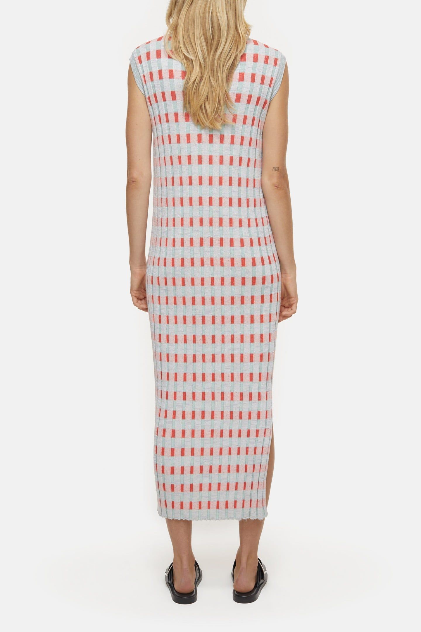 SLEEVELESS RIB DRESS MULTI COLOUR 2