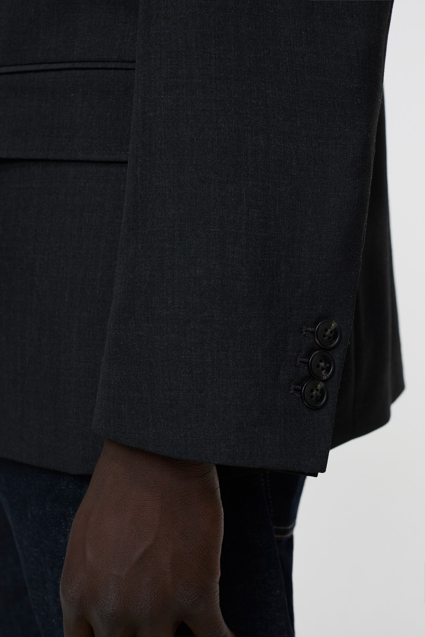 SINGLE BREASTED BLAZER ANTHRACITE MELANGE 6