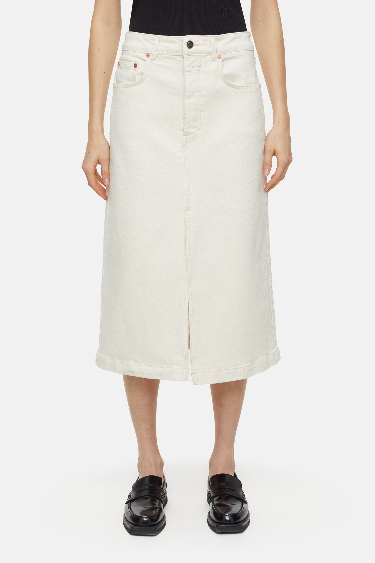 LOW WAIST SKIRT IVORY 1
