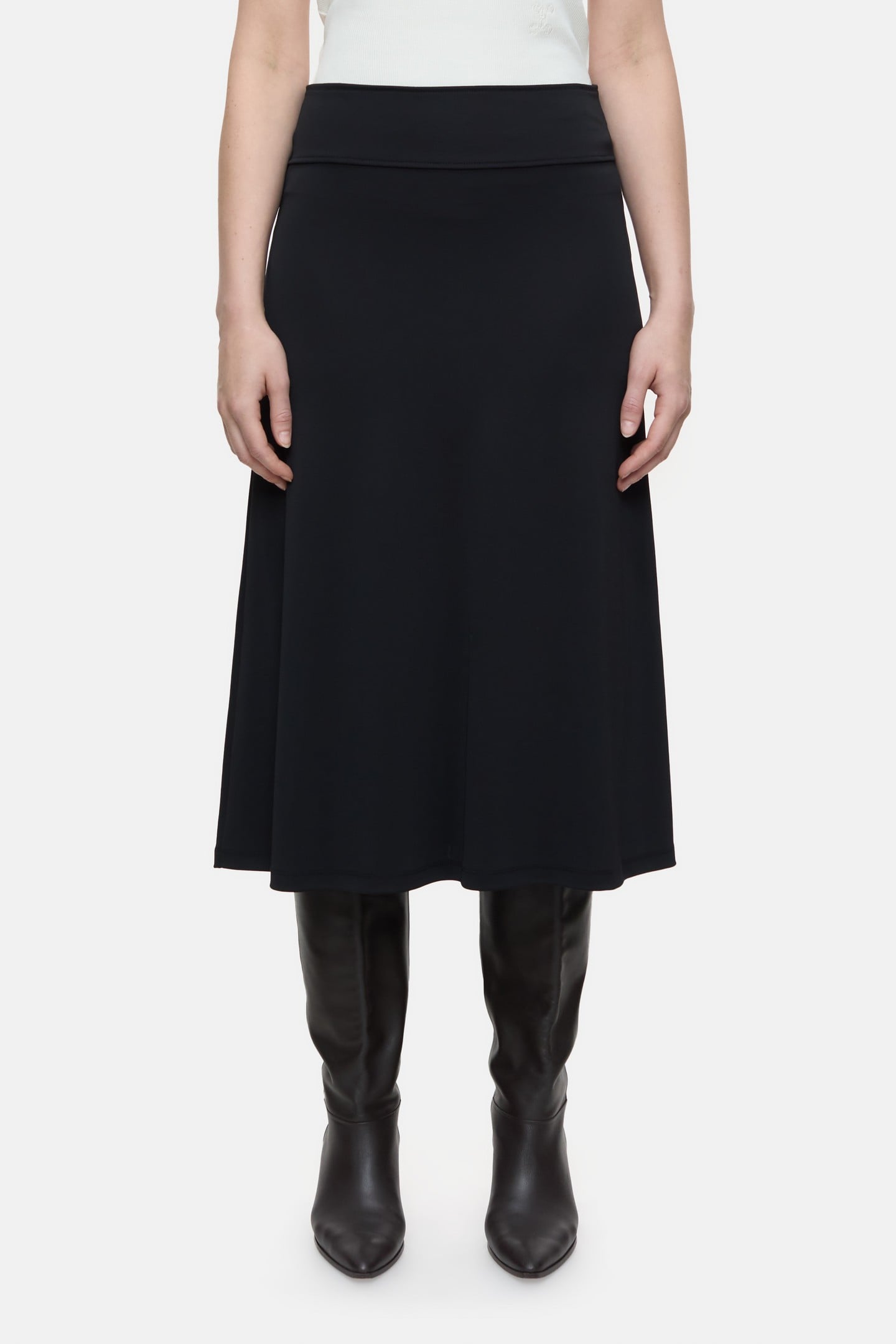 JERSEY SKIRT BLACK 1