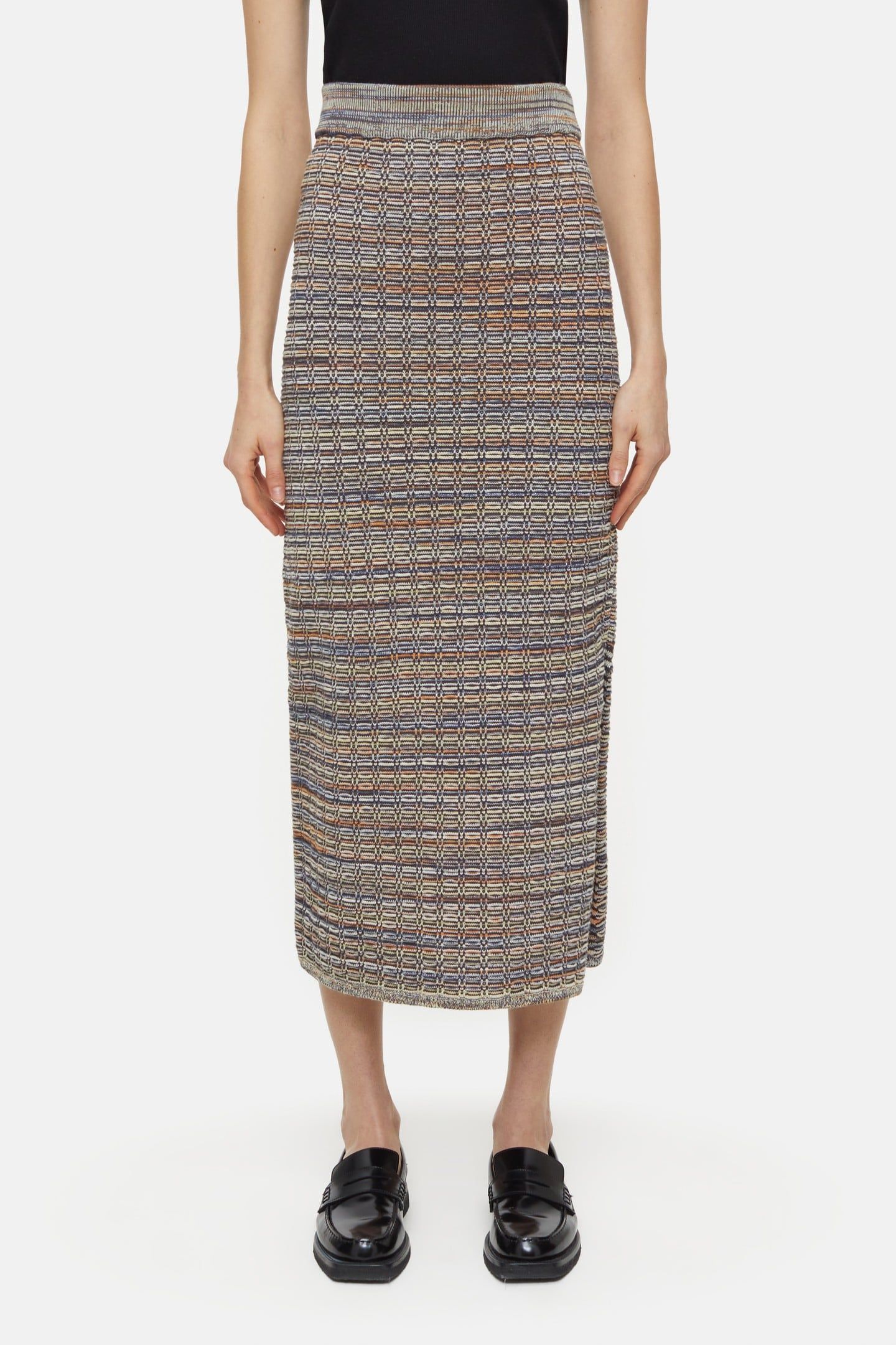 SLIM TUBE SKIRT HERITAGE GREY 1