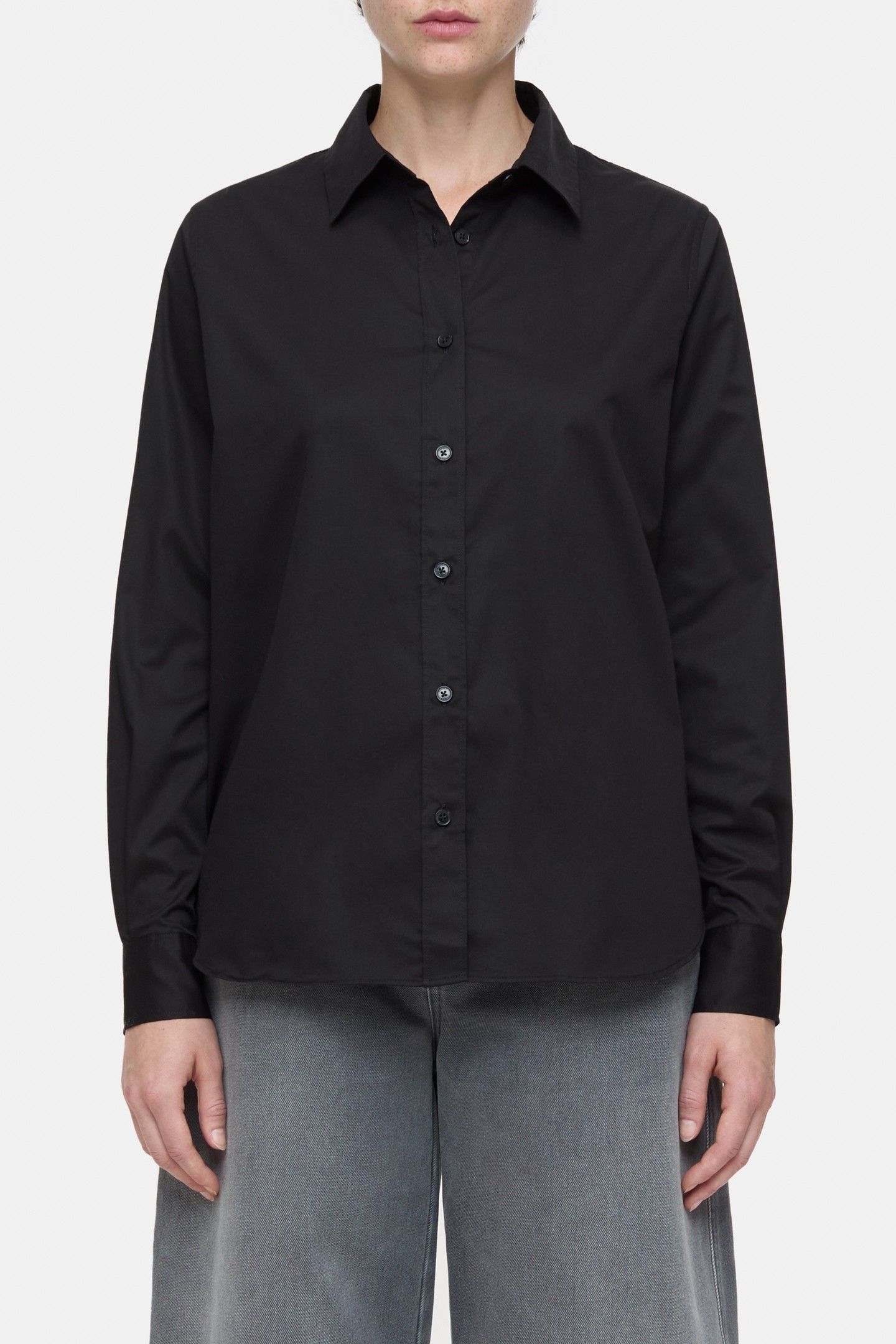 LONG SLEEVE SHIRT & BLOUSES BLACK 1
