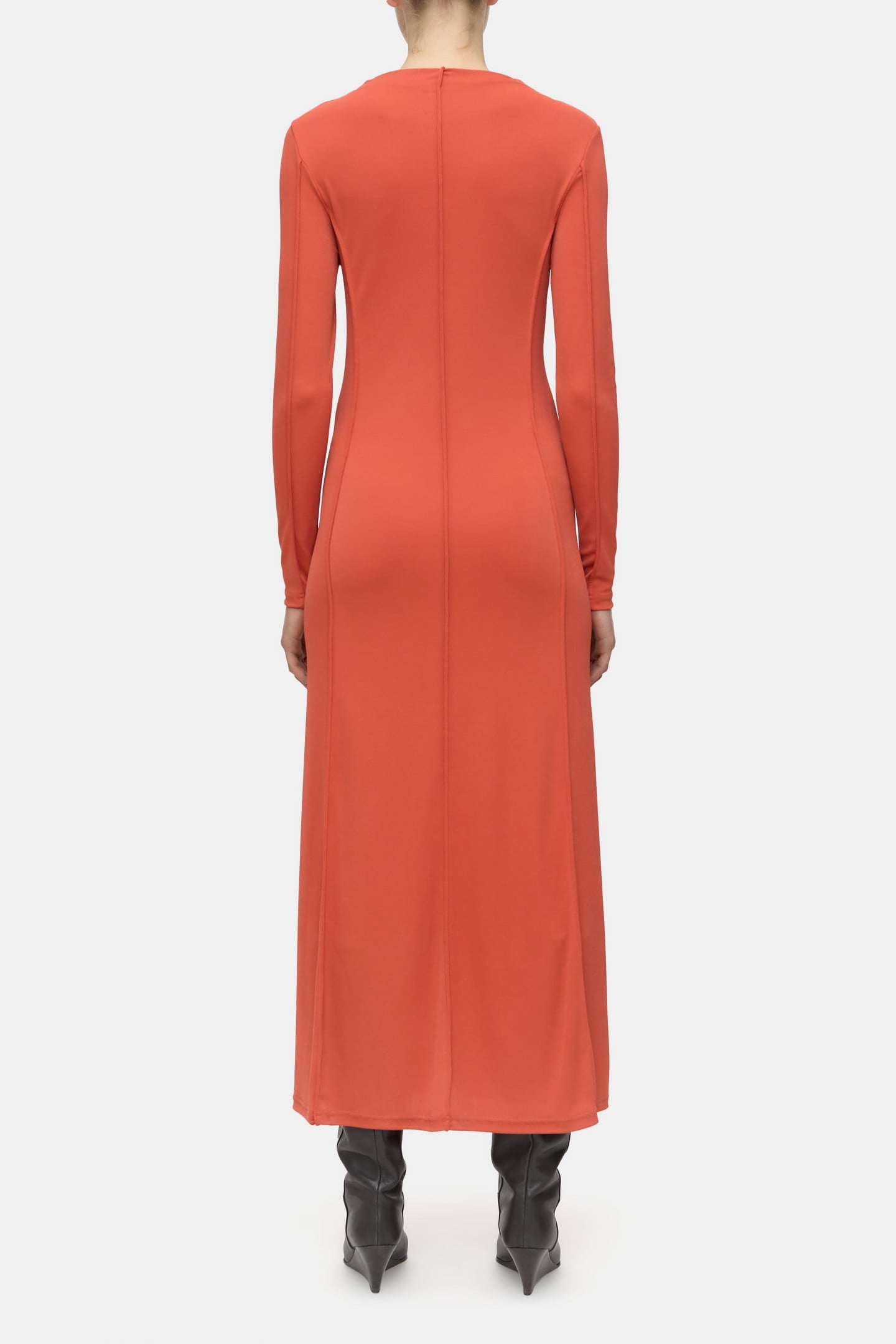 JERSEY DRESS APEROL RED 2
