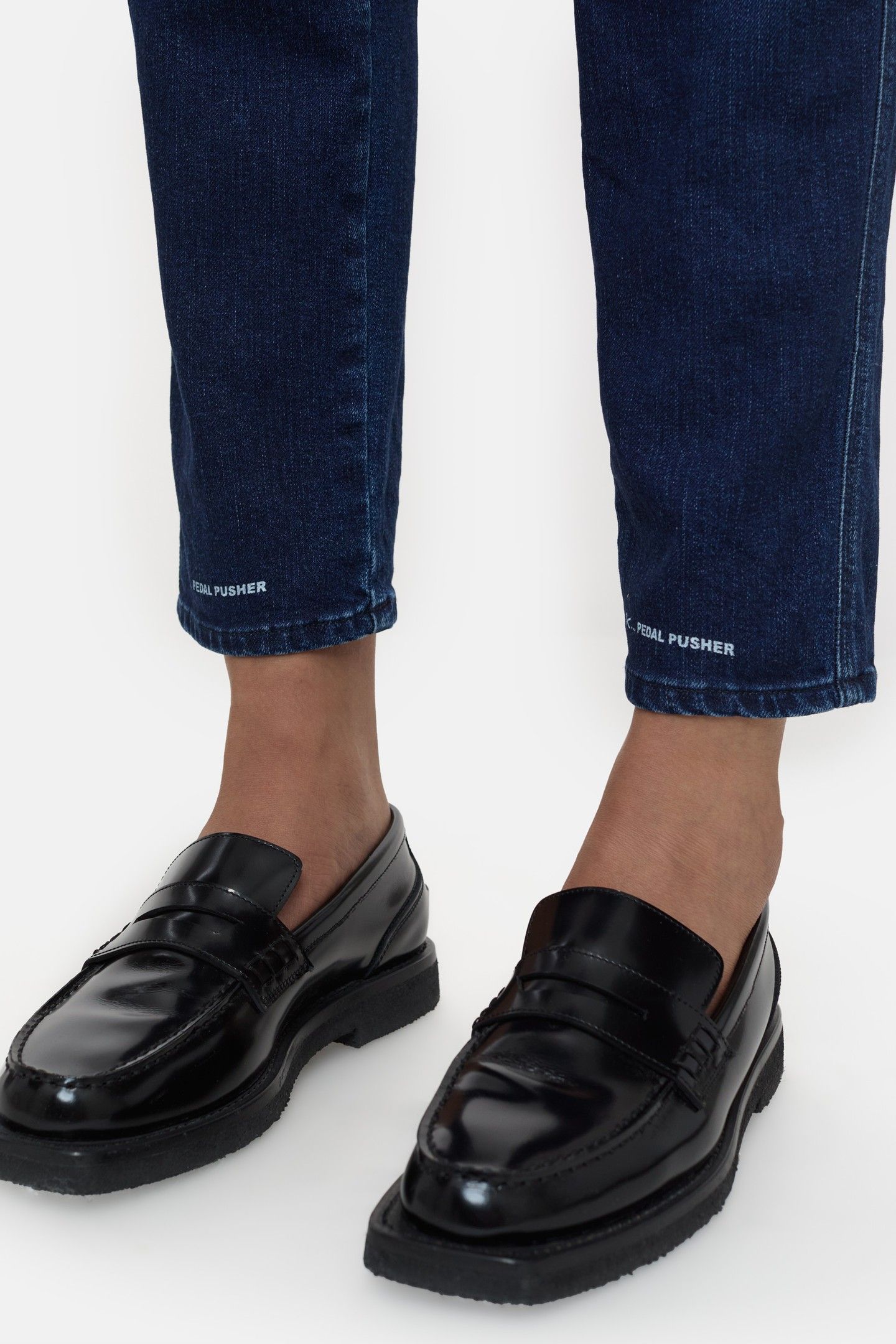 PEDAL PUSHER JEANS DARK BLUE 4