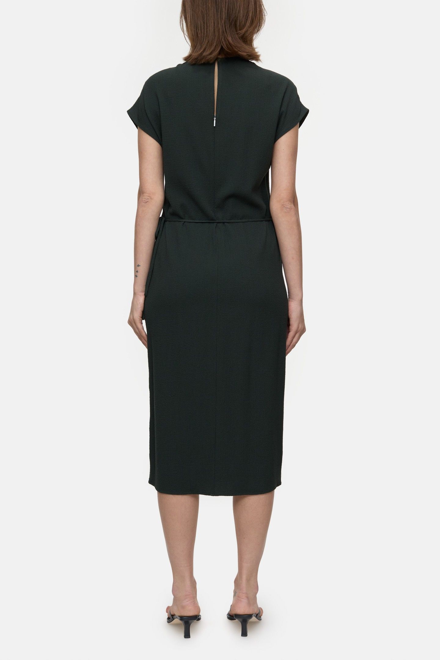 DRAPED DRESS IRISH COFFEE 2