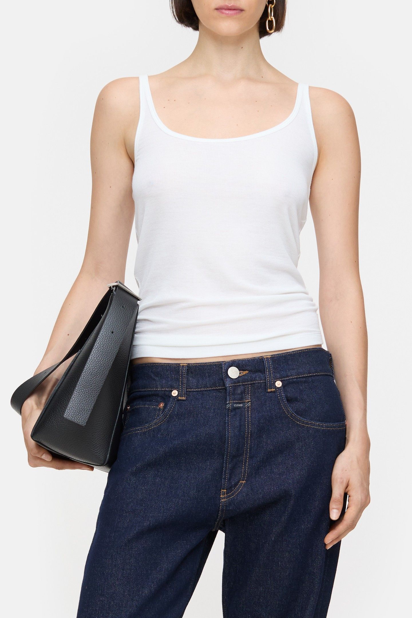 STRAP TOP T-SHIRTS WHITE 1