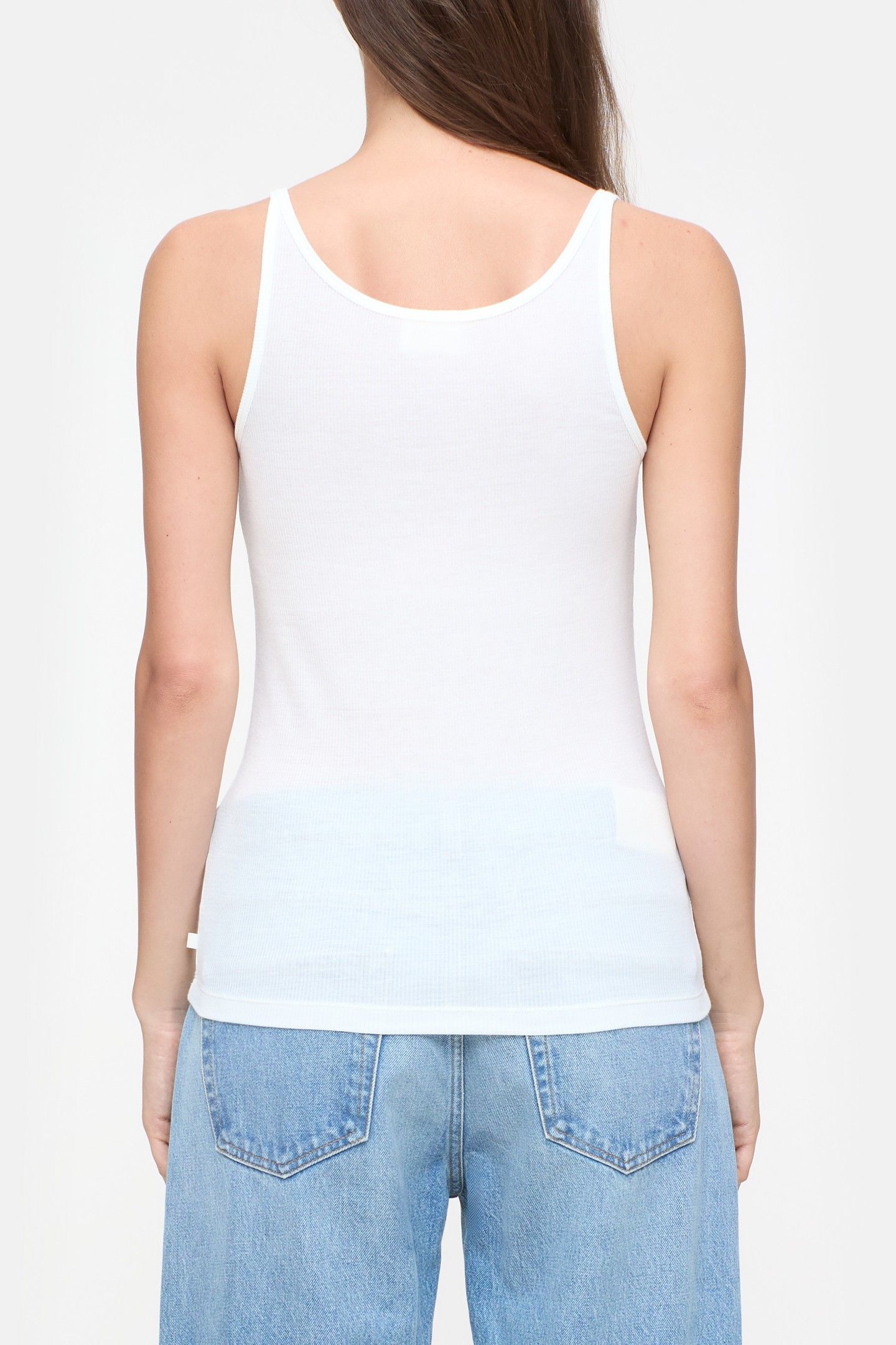 STRAP TOP T-SHIRTS WHITE 4