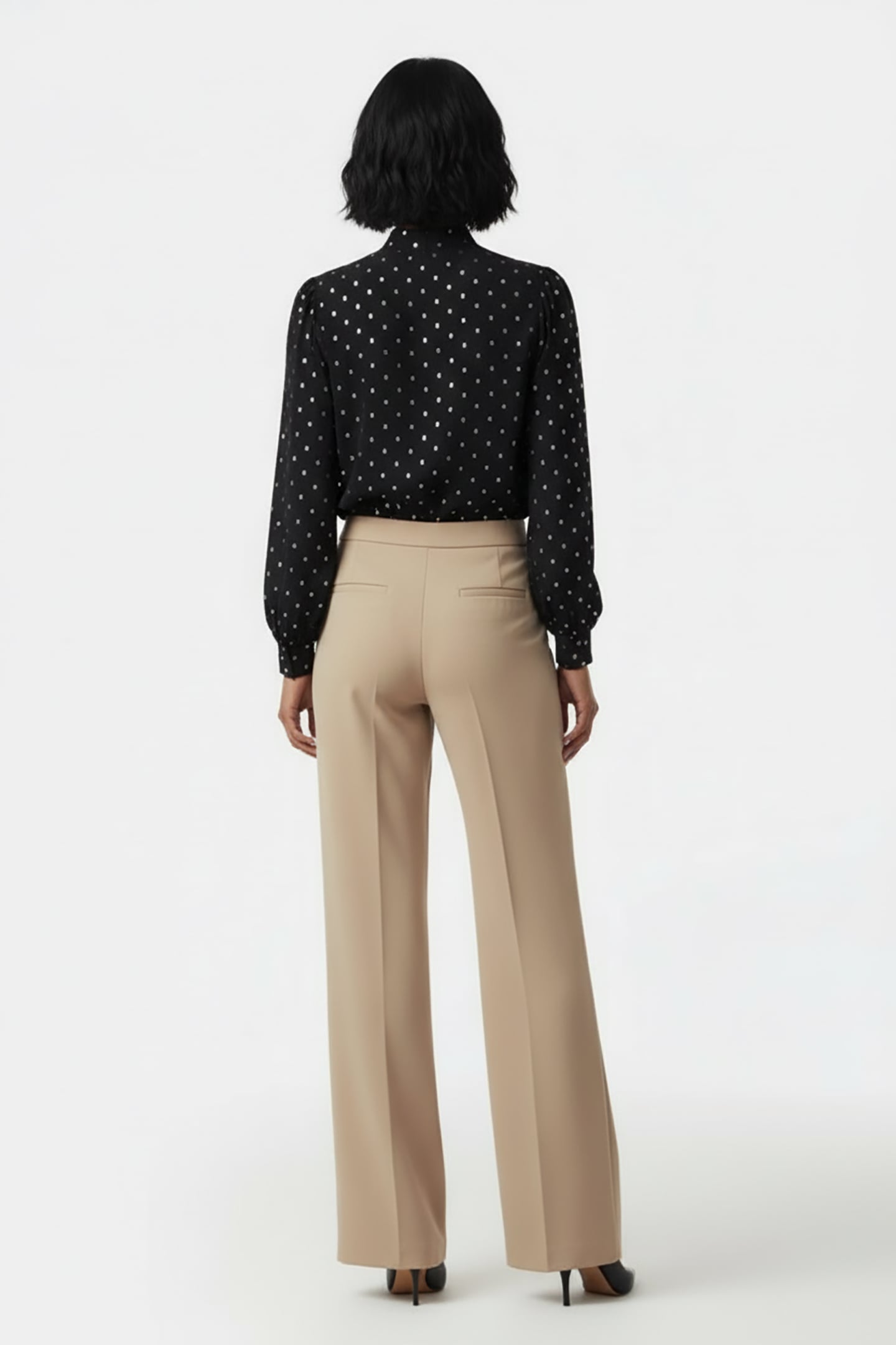 BLOUSE GREY/BLACK 2