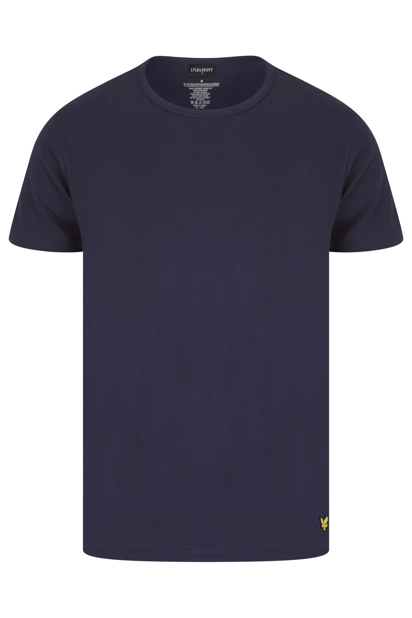 KYLE SHORT SLEEVE TEE AND WOVEN SHORT SLEEP SET PEACOAT/RUNY 2