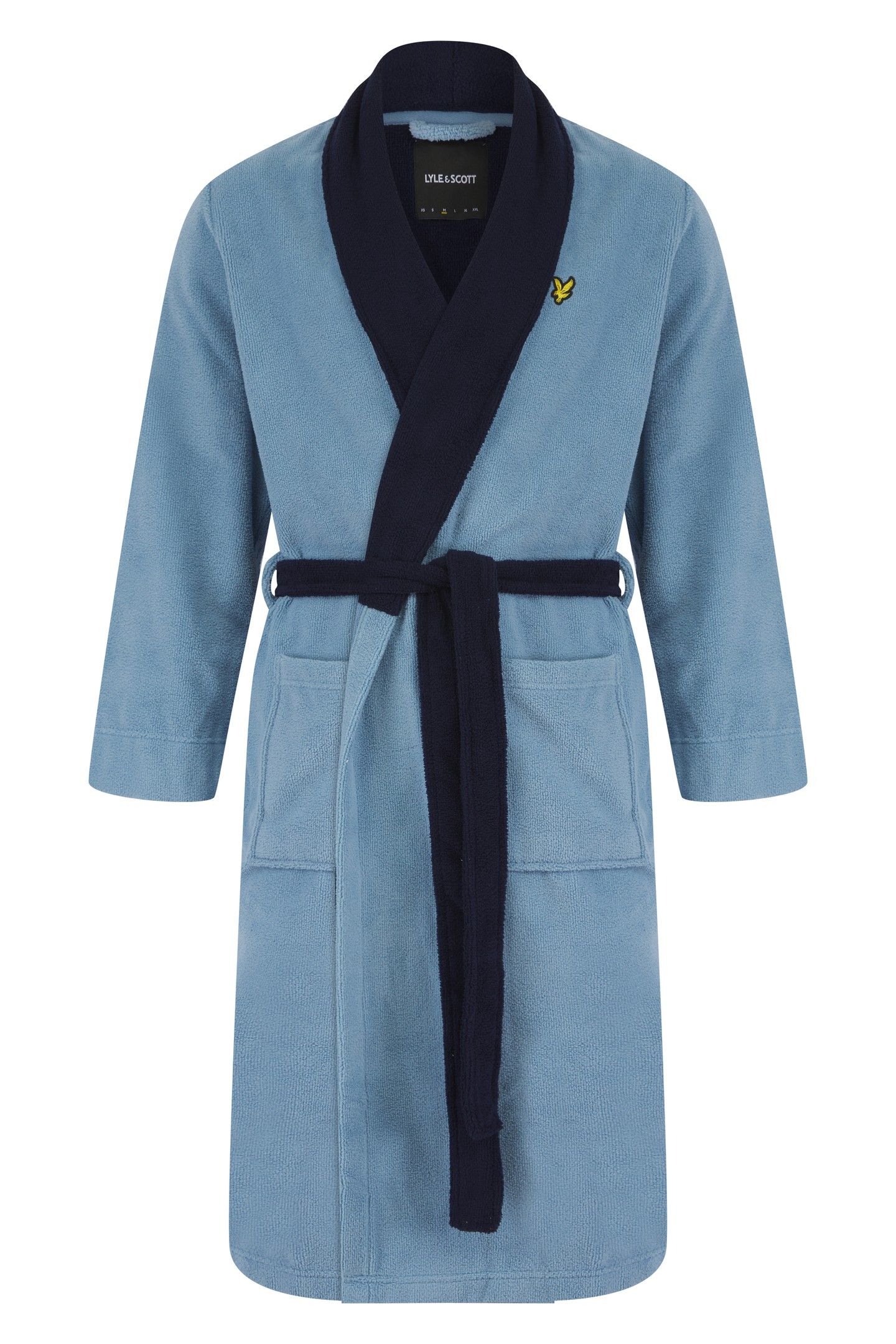 ADRIAN BATHROBE CORONET BLUE - PEACOAT 1