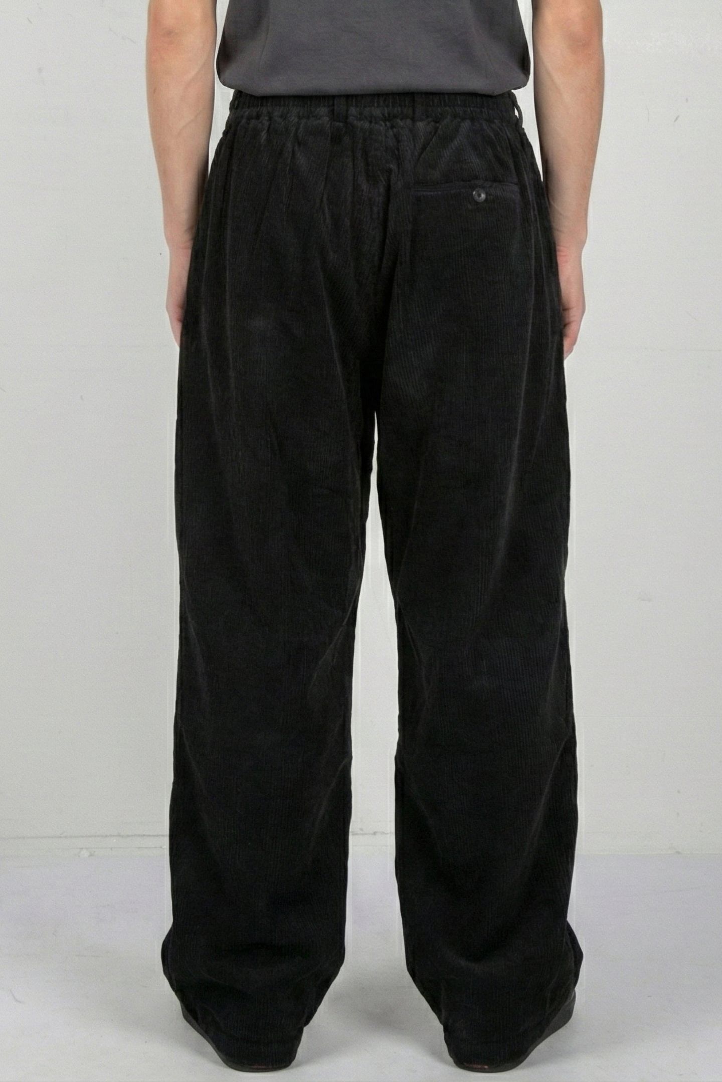 MARTINE ROSE – EXTREME WIDE LEG TAILORED TROUSER BLACK 2