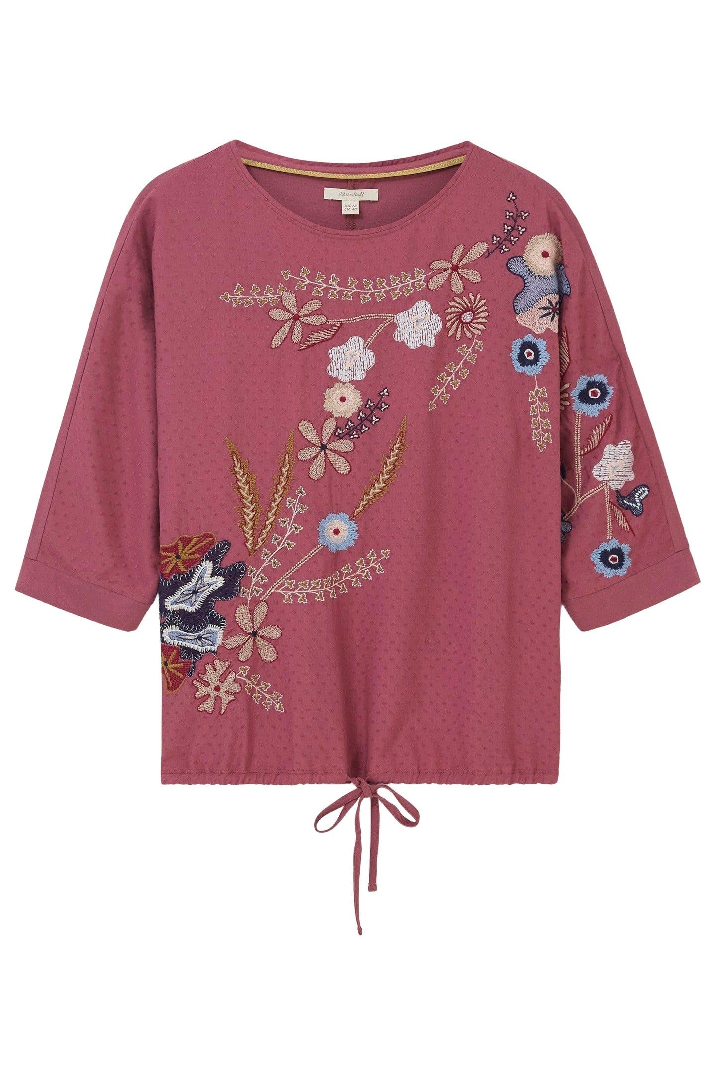 COPENHAGEN TIE HEM TOP PINK MULTI 3