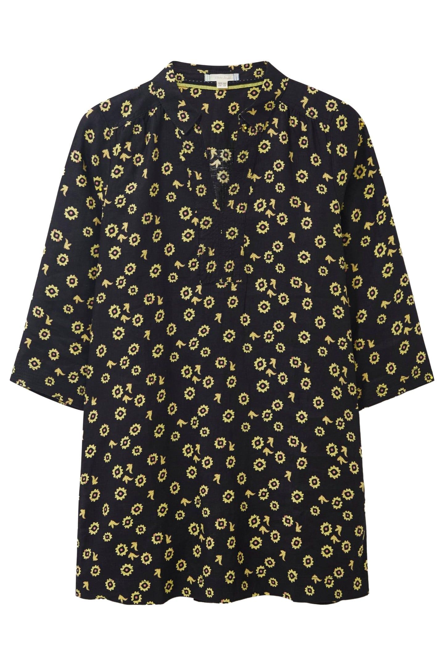 BLAIRE LINEN TUNIC BLACK MULTI 3