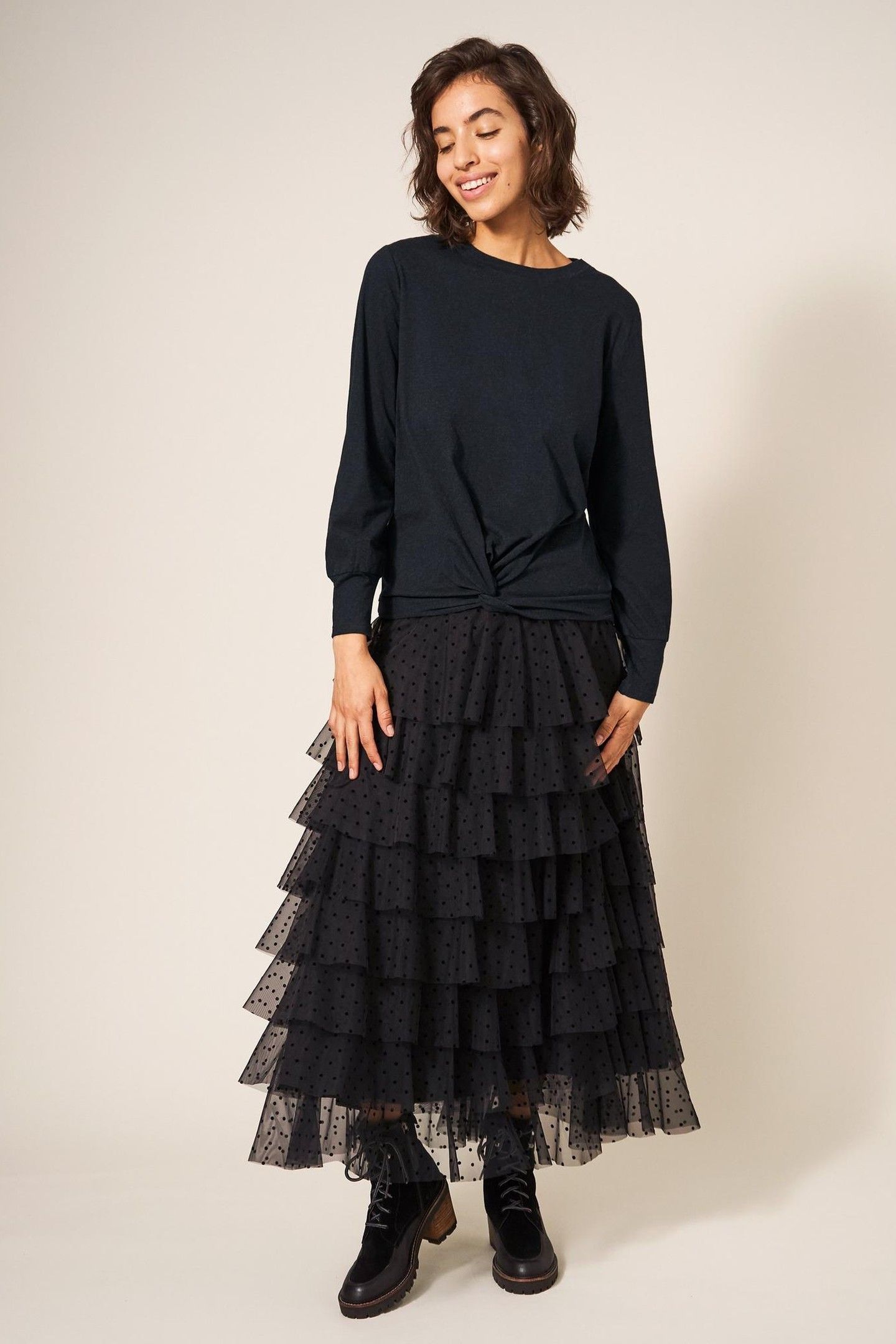 FRANKIE TOP CHARCOAL GREY 2