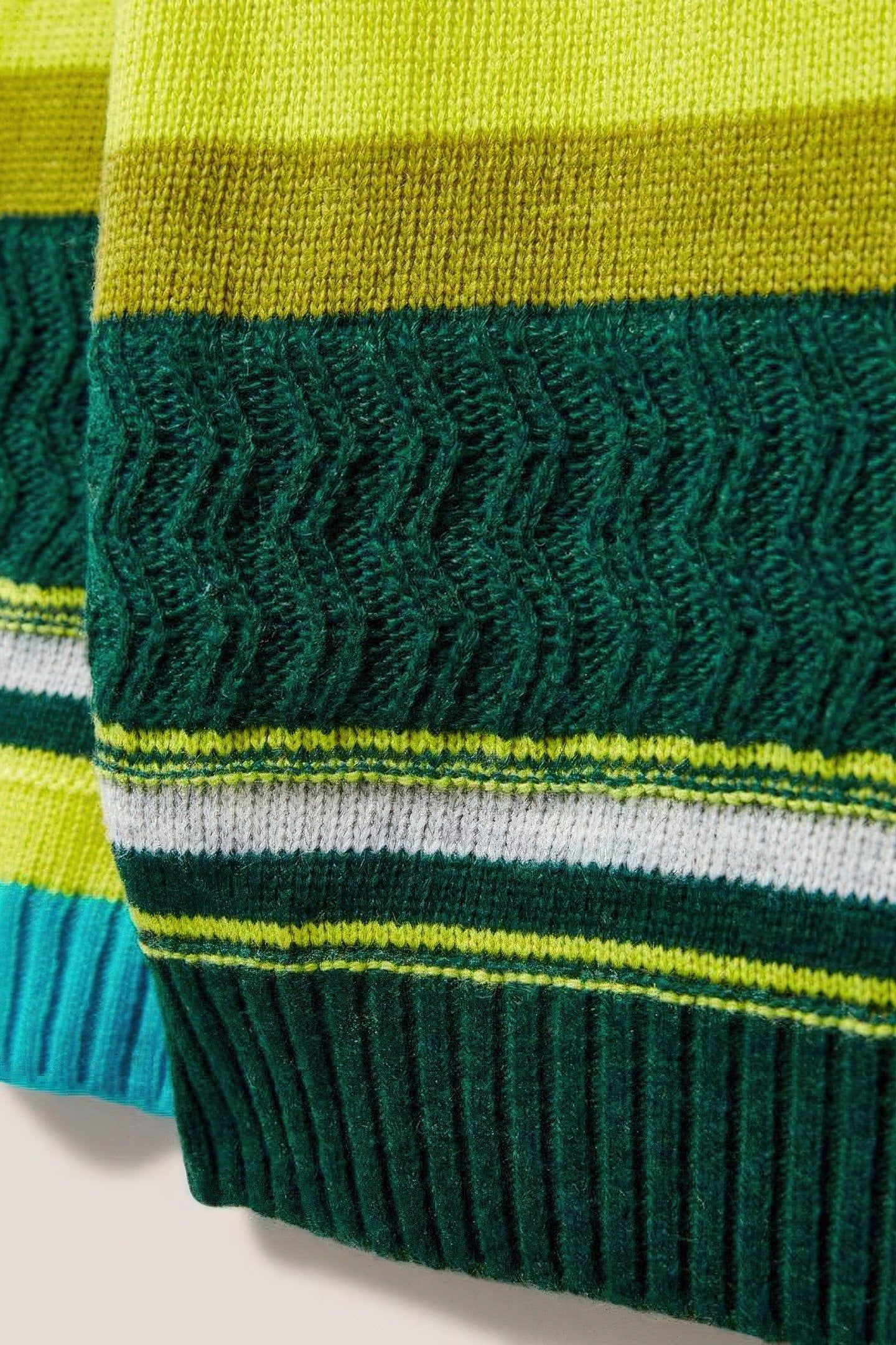 STRIPE JUMPER GREEN MULTI 7