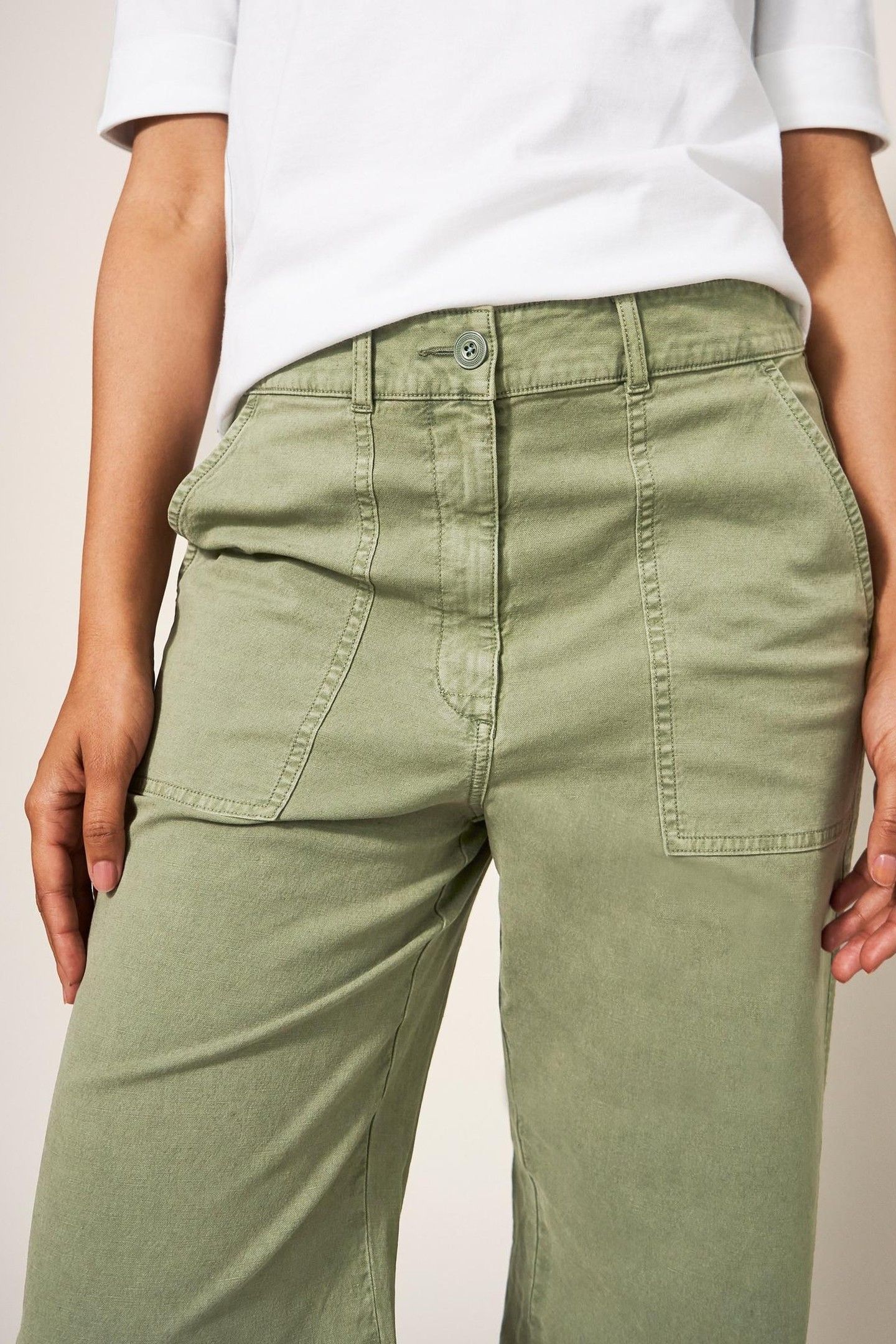 TWISTER WIDE LEG CHINO MID GREEN 3