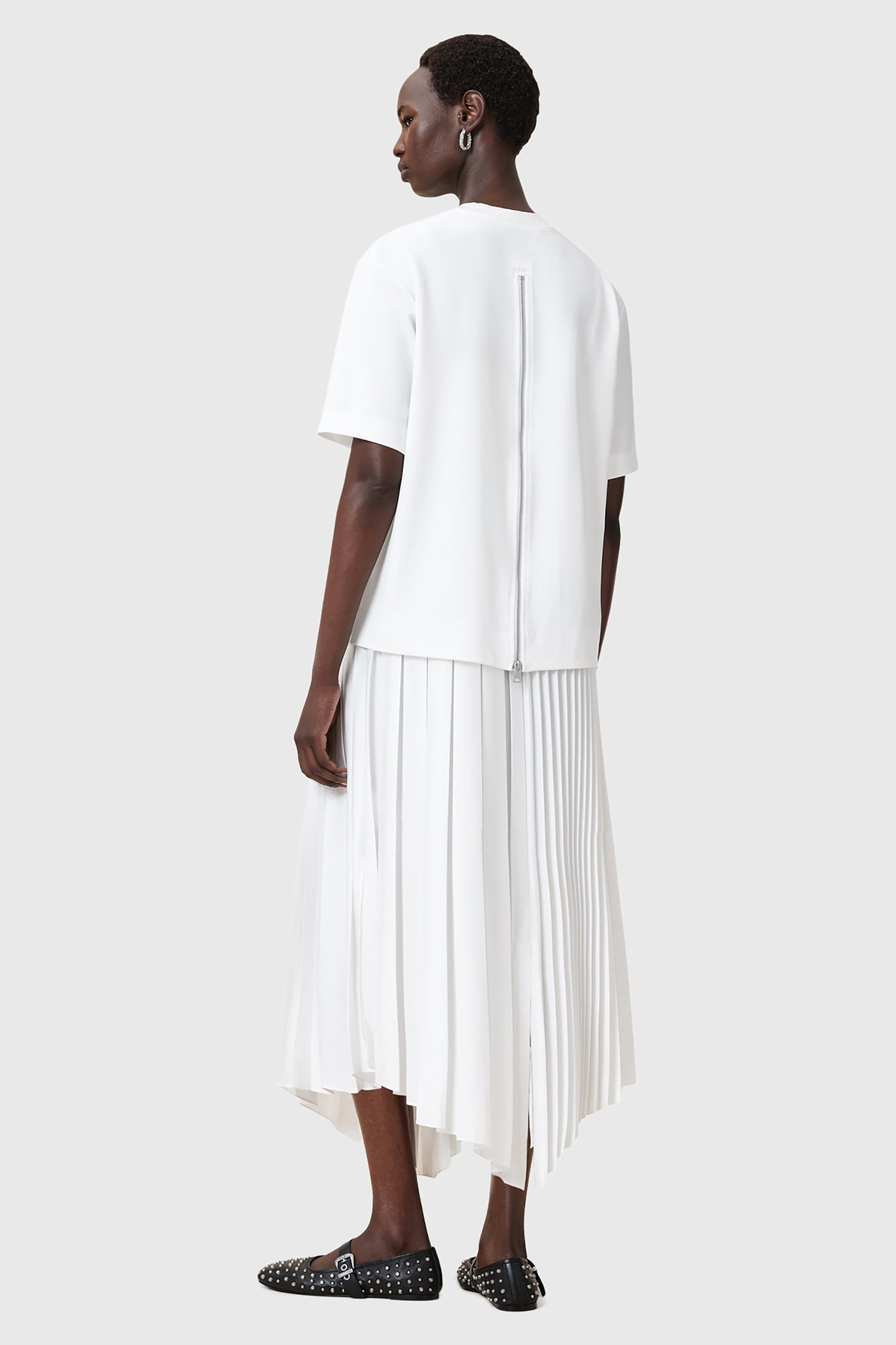 JAX TEE DRESS CHALK WHITE 4