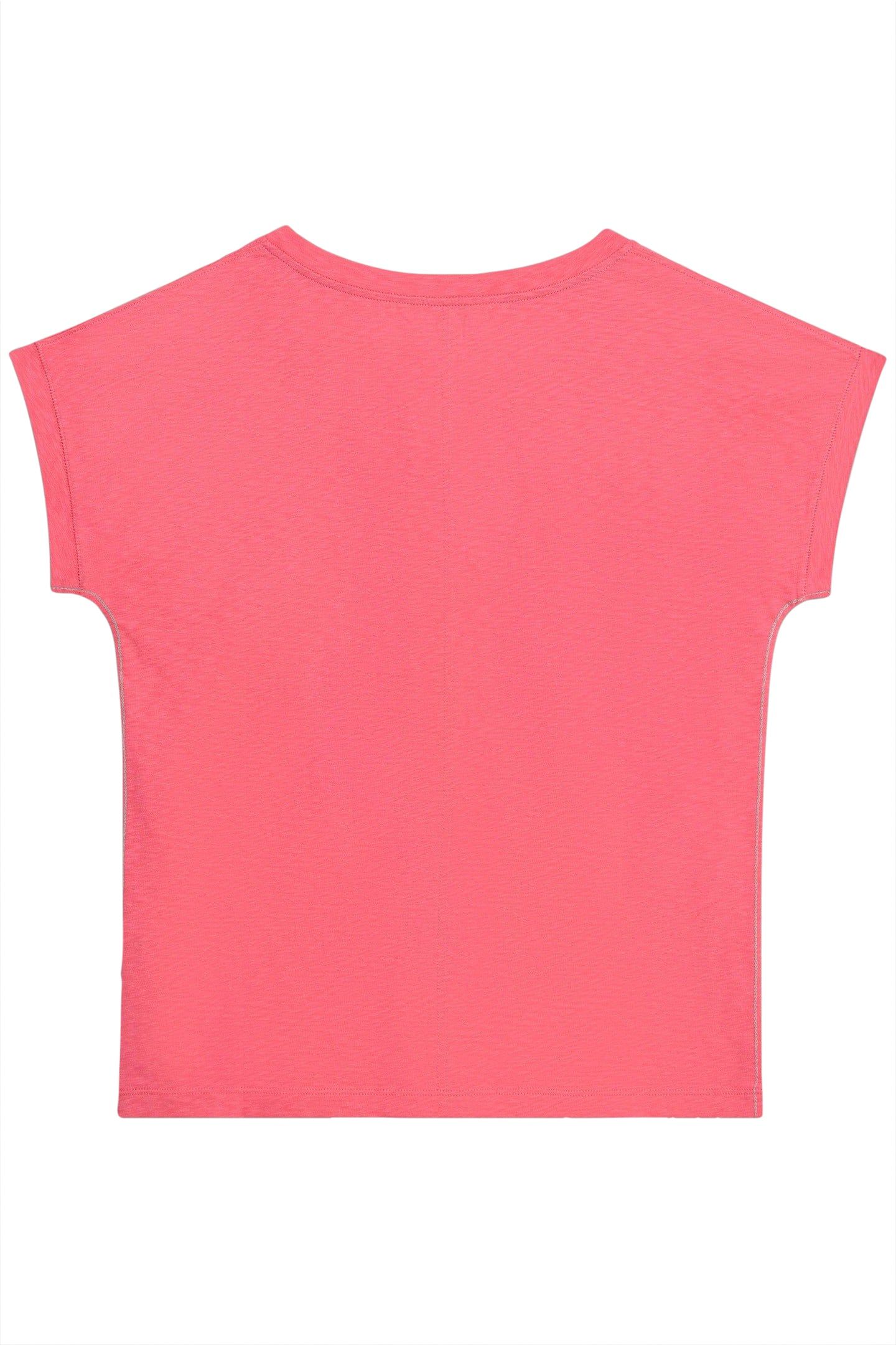 NELLY NOTCH NECK TEE LIGHT PINK 9