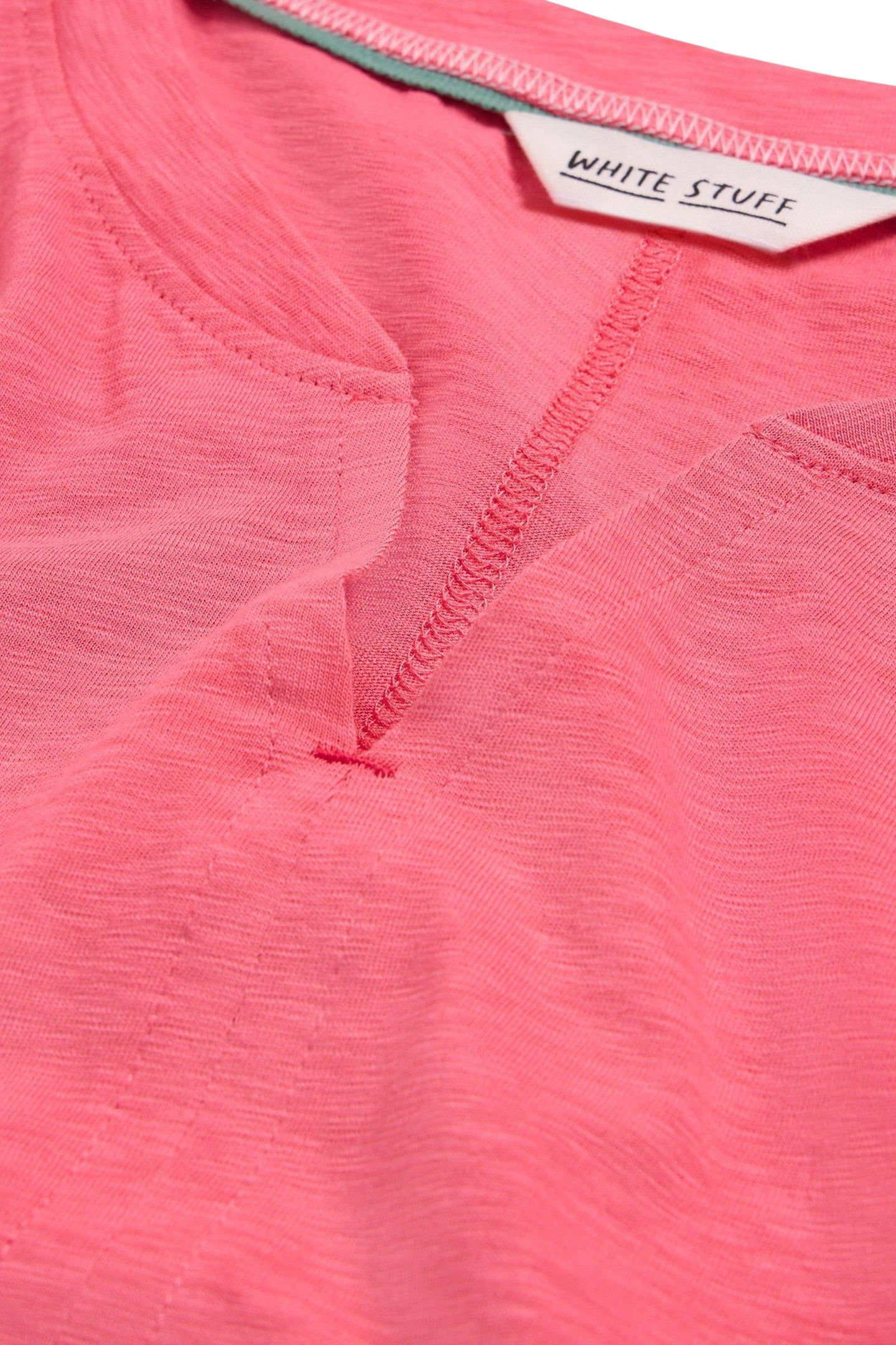 NELLY NOTCH NECK TEE LIGHT PINK 10